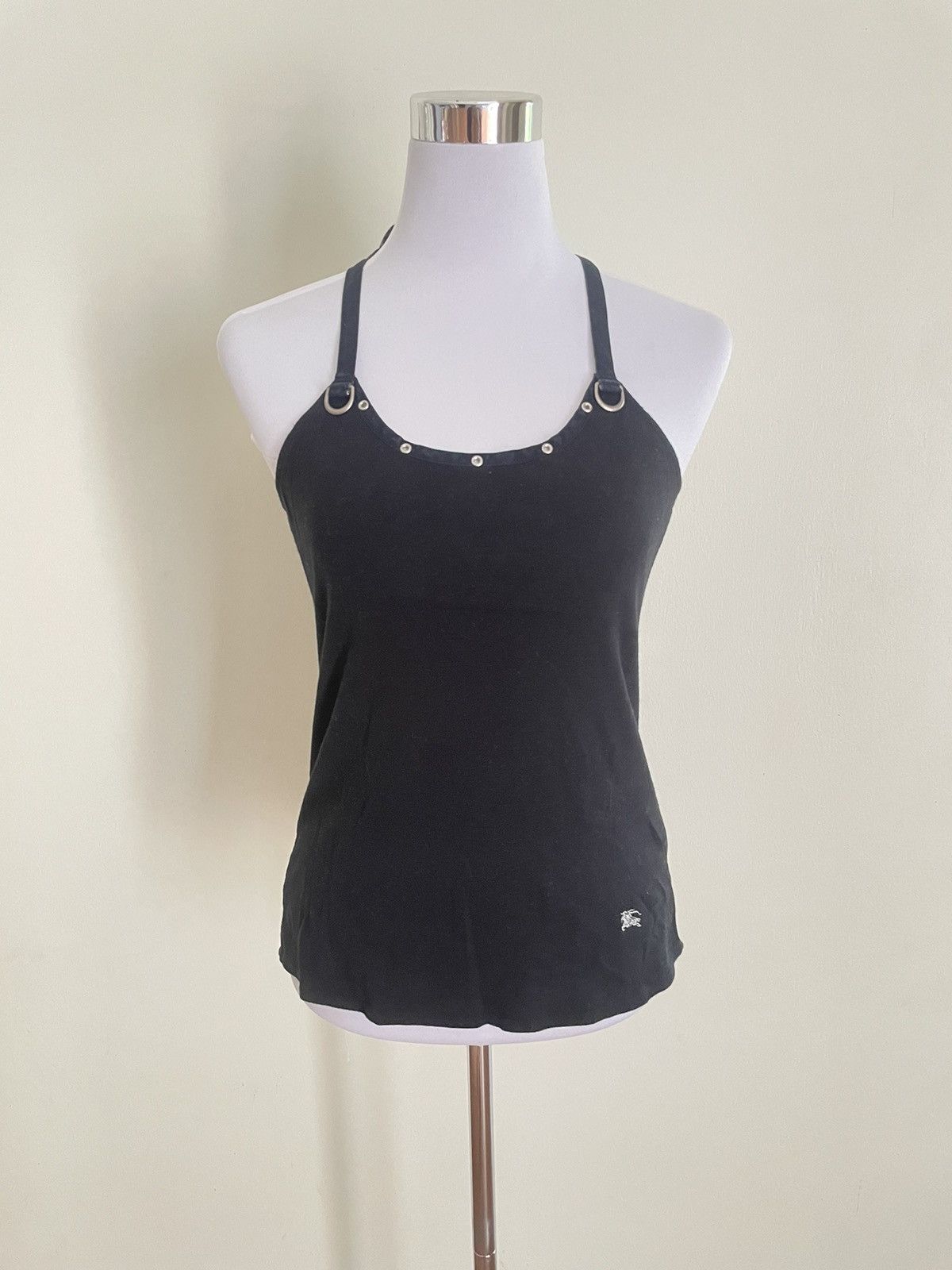 image of Burberry Blue Label Black Tank Top, Women's (Size XS)
