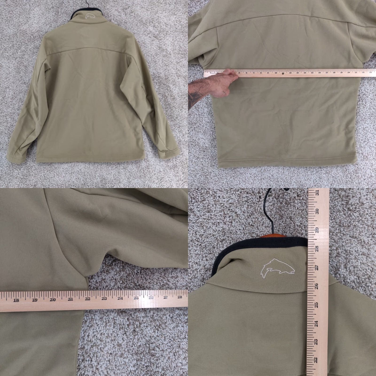 Vintage Simms Freestone Soft Shell Jacket Mens Small Brown Full Zip Windbreaker Size US S / EU 44-46 / 1 - 9 Thumbnail
