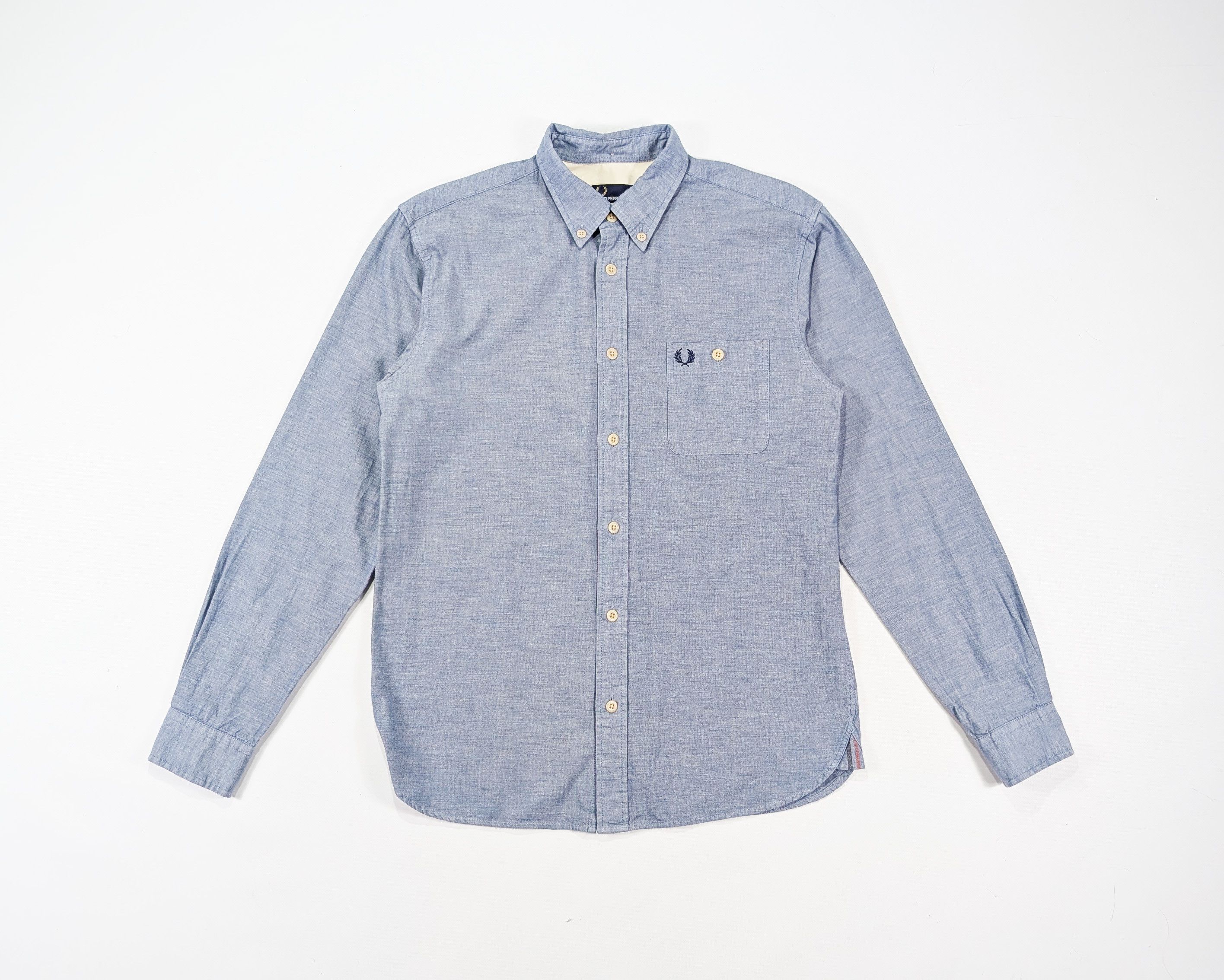 Fred Perry Fred Perry Blue Cotton Oxford Shirt Size M Size US M / EU 48-50 / 2 - 1 Thumbnail