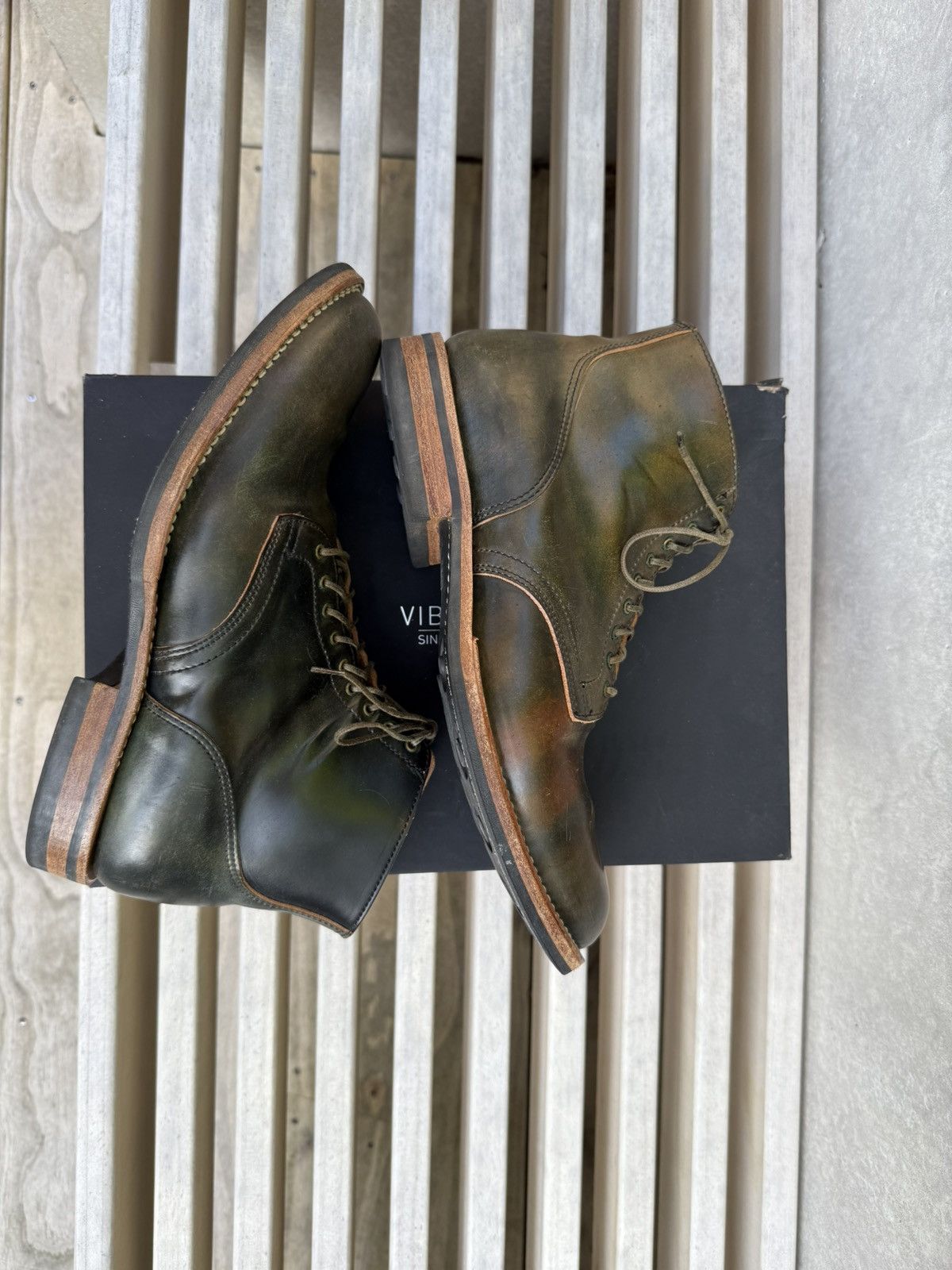Viberg Viberg Scuffed Shell Cordovan Service Boot 1035 8.5 Size US 9 / EU 42 - 5 Thumbnail