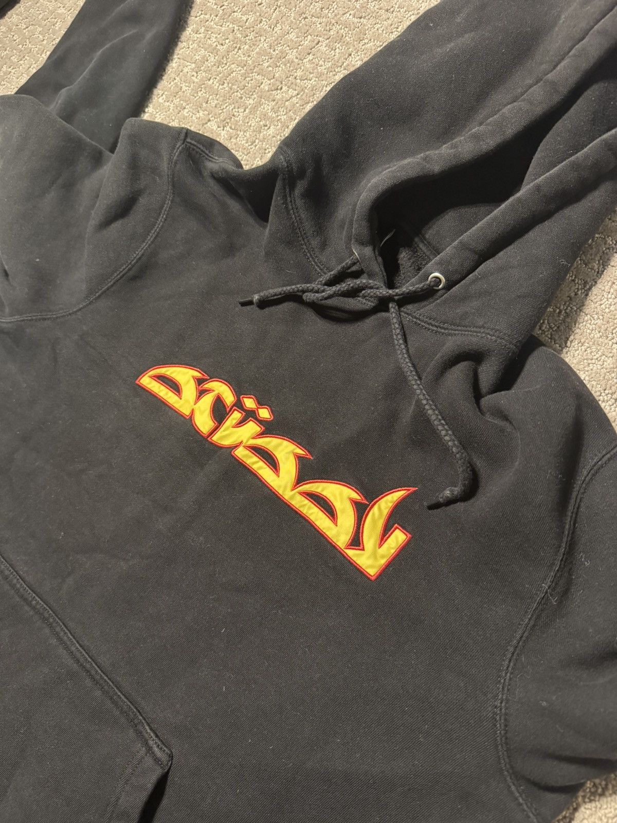 Stussy Stussy Arabic Embroidered Hoodie Size US S / EU 44-46 / 1 - 2 Thumbnail