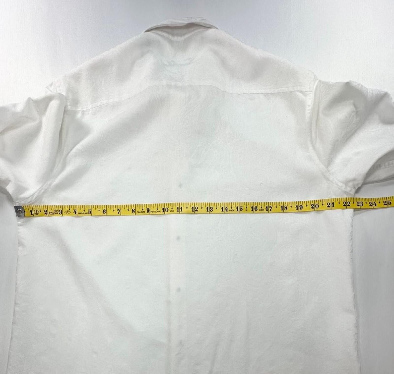 Tasso Elba Tasso Elba Cotton/Poly Button Up White Mens M 15-15.5 Size US M / EU 48-50 / 2 - 4 Thumbnail