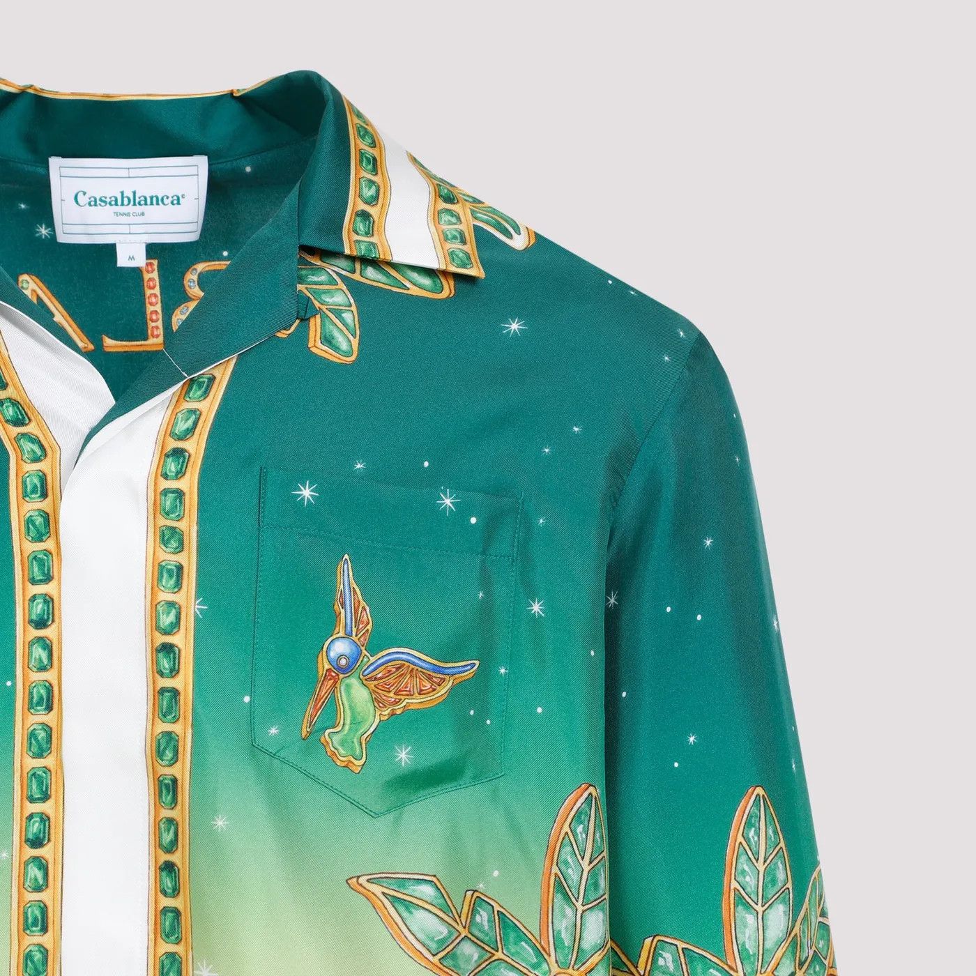 Casablanca o1mle0126 Cuban Collar Long Sleeve Shirt in Multicolor Size US M / EU 48-50 / 2 - 4 Thumbnail