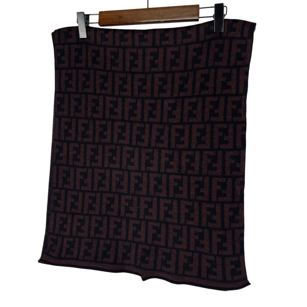 Vintage Fendi Zucca All Over Print Scarf Muffler