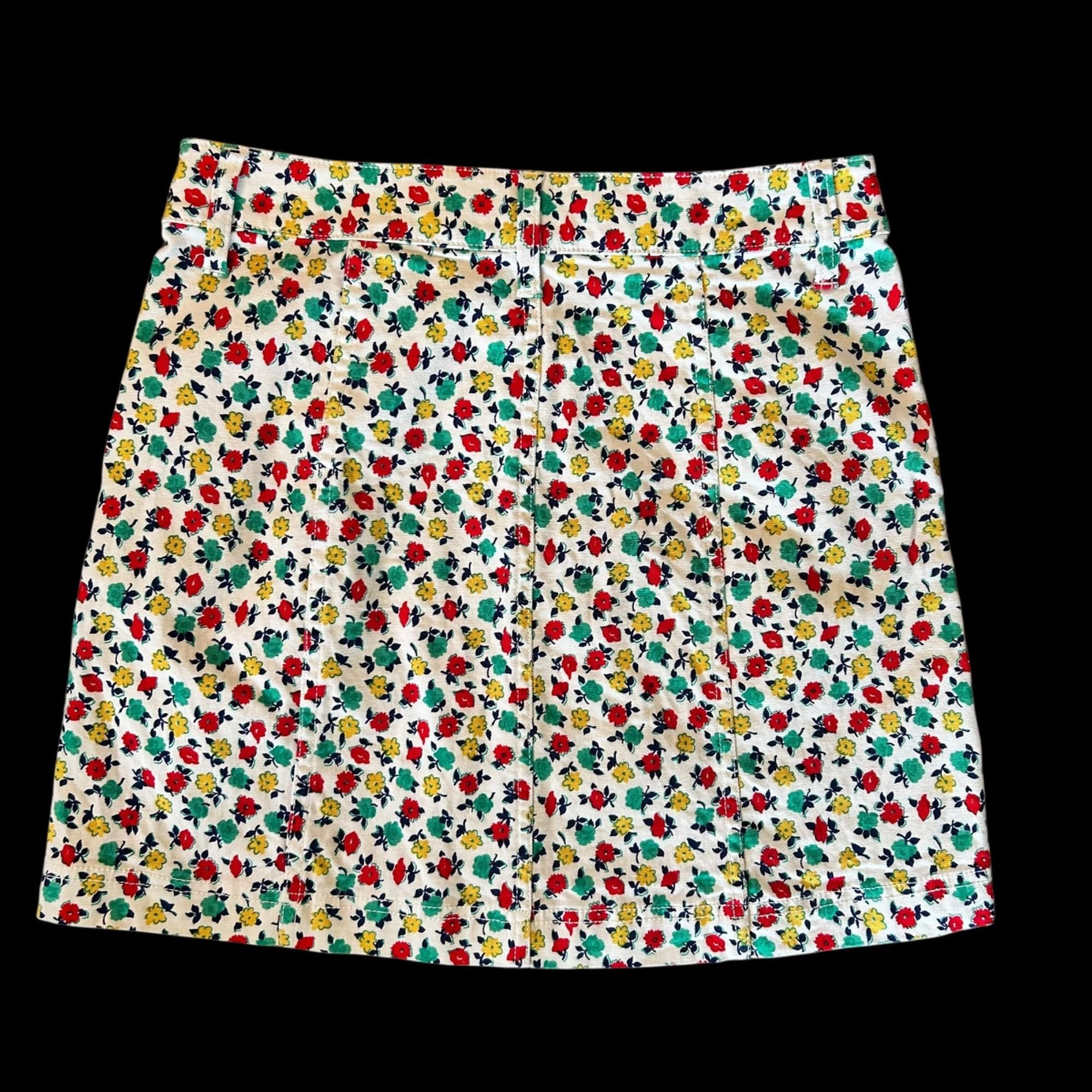 J.Crew J. Crew Mercantile White Novelty Floral Denim Button Front S Size 26" / US 2 / IT 38 - 5 Thumbnail