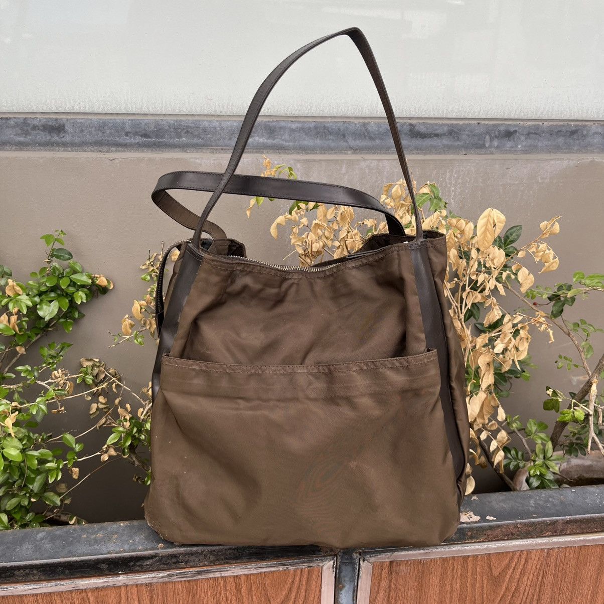 Yohji Yamamoto Y’Saccs Yohji Yamamoto Brown Tote Bag Size ONE SIZE - 5 Thumbnail