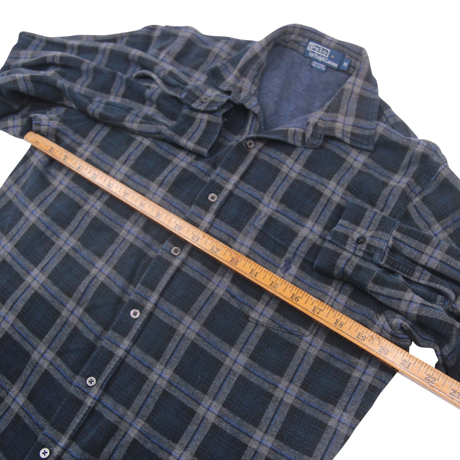 Polo Ralph Lauren × Vintage Vintage Polo Ralph Lauren Flannel Button Down Shirt Size US M / EU 48-50 / 2 - 5 Thumbnail