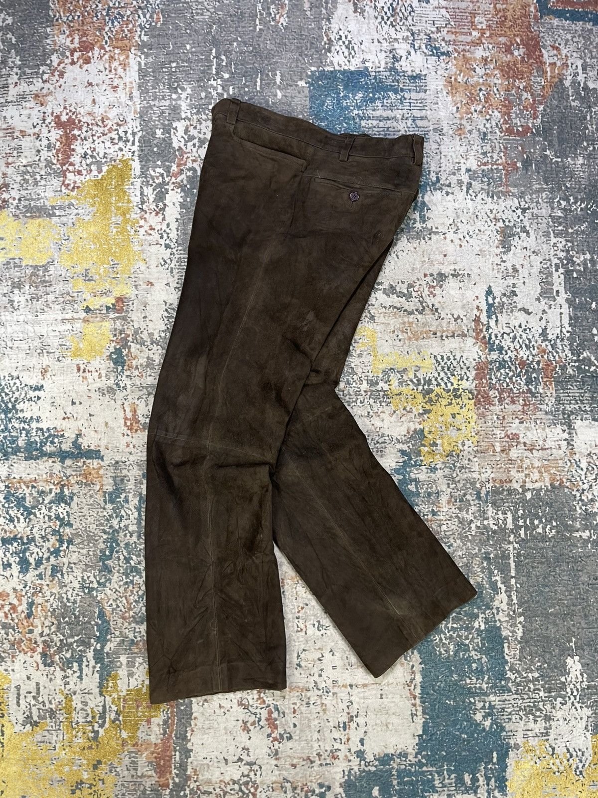 Katharine Hamnett London Katharine Hamnett Sheepskin Suede Leather Pants Size 28" / US 6 / IT 42 - 1 Thumbnail