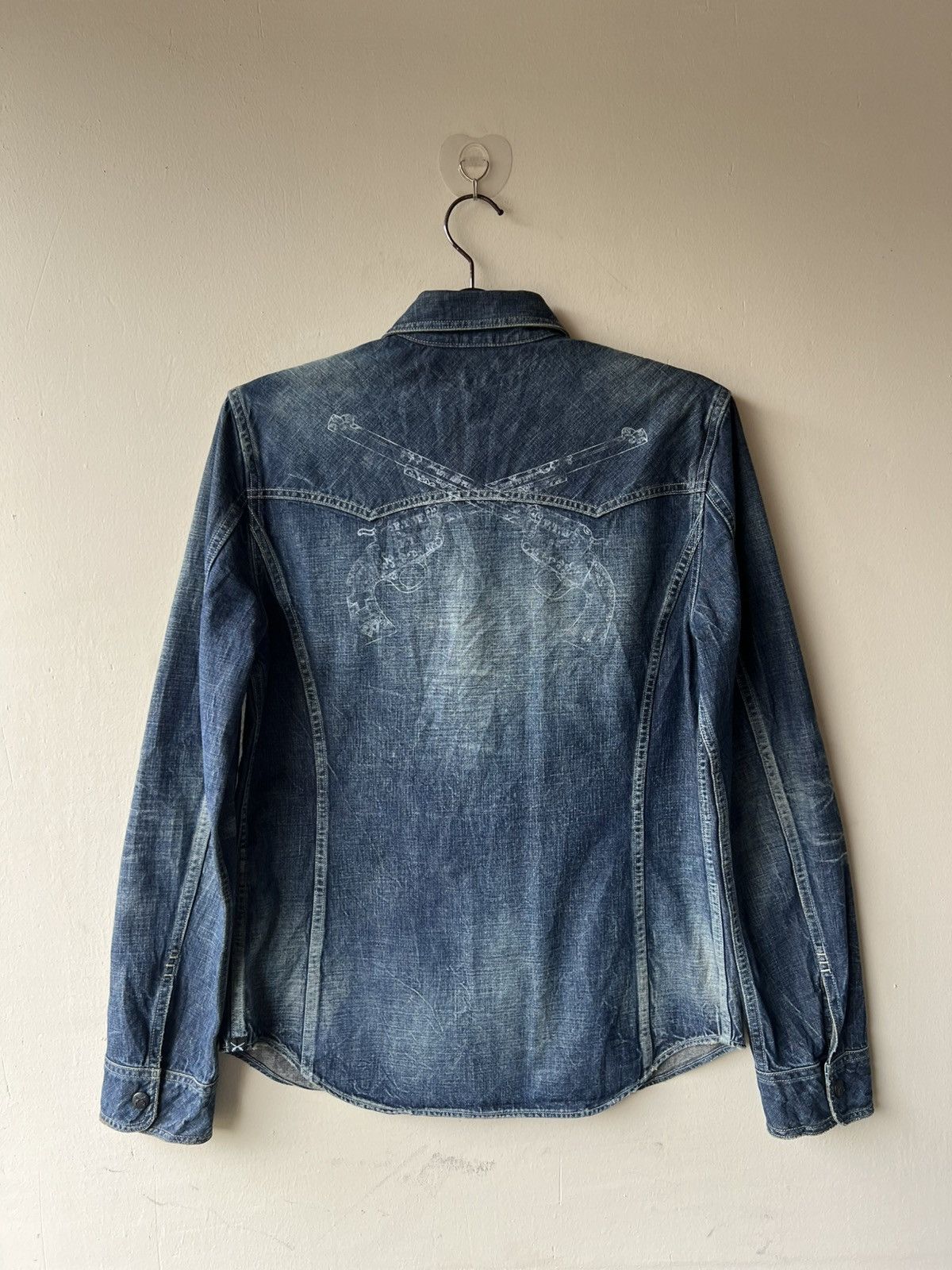 roarguns Roar Guns Japan Thick Denim Western Shirt Size US M / EU 48-50 / 2 - 2 Thumbnail