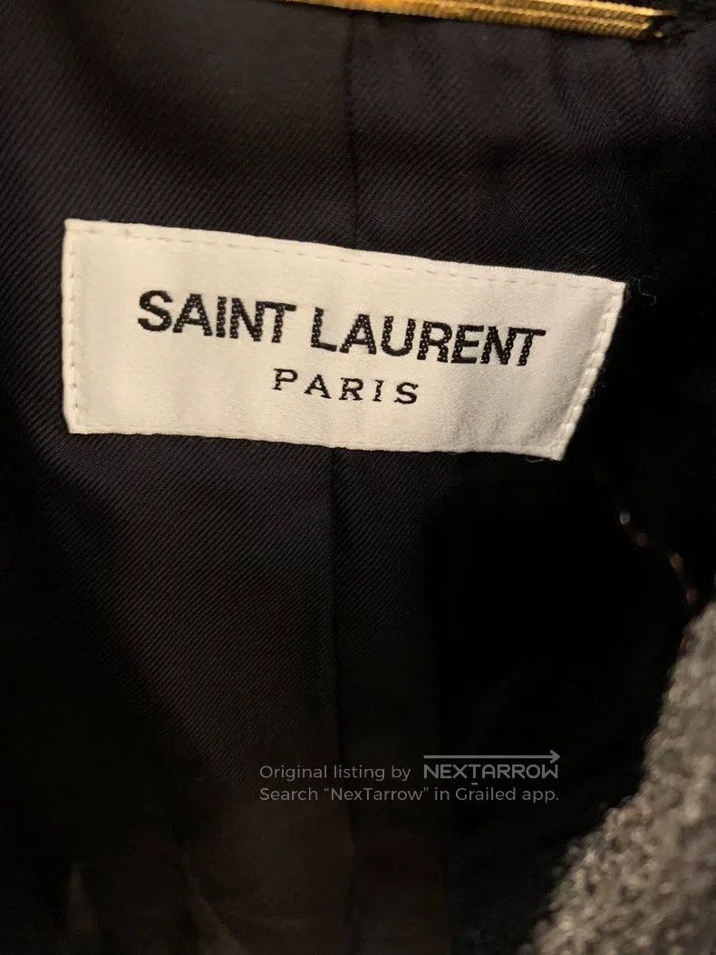 Saint Laurent Paris Saint Laurent Paris Black love metal button jacket Size XS / US 0-2 / IT 36-38 - 3 Thumbnail