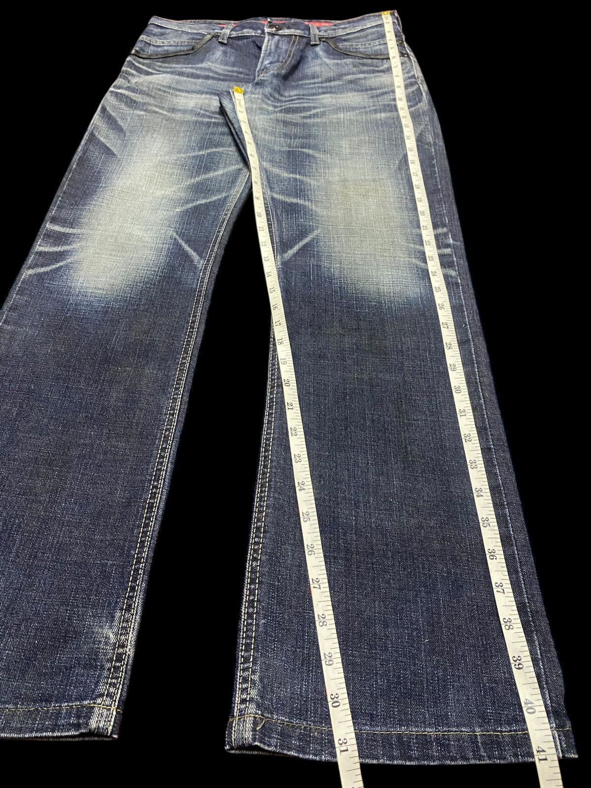 Edwin Vintage Edwin Edge Blue Wash Whisker Loose Jeans Size US 32 / EU 48 - 17 Thumbnail