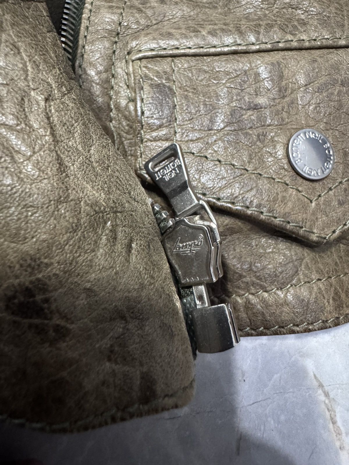 Neil Barrett Neil Barrett Italy Lambskin Leather Biker Jacket - XXS Size US XXS / EU 40 - 7 Thumbnail