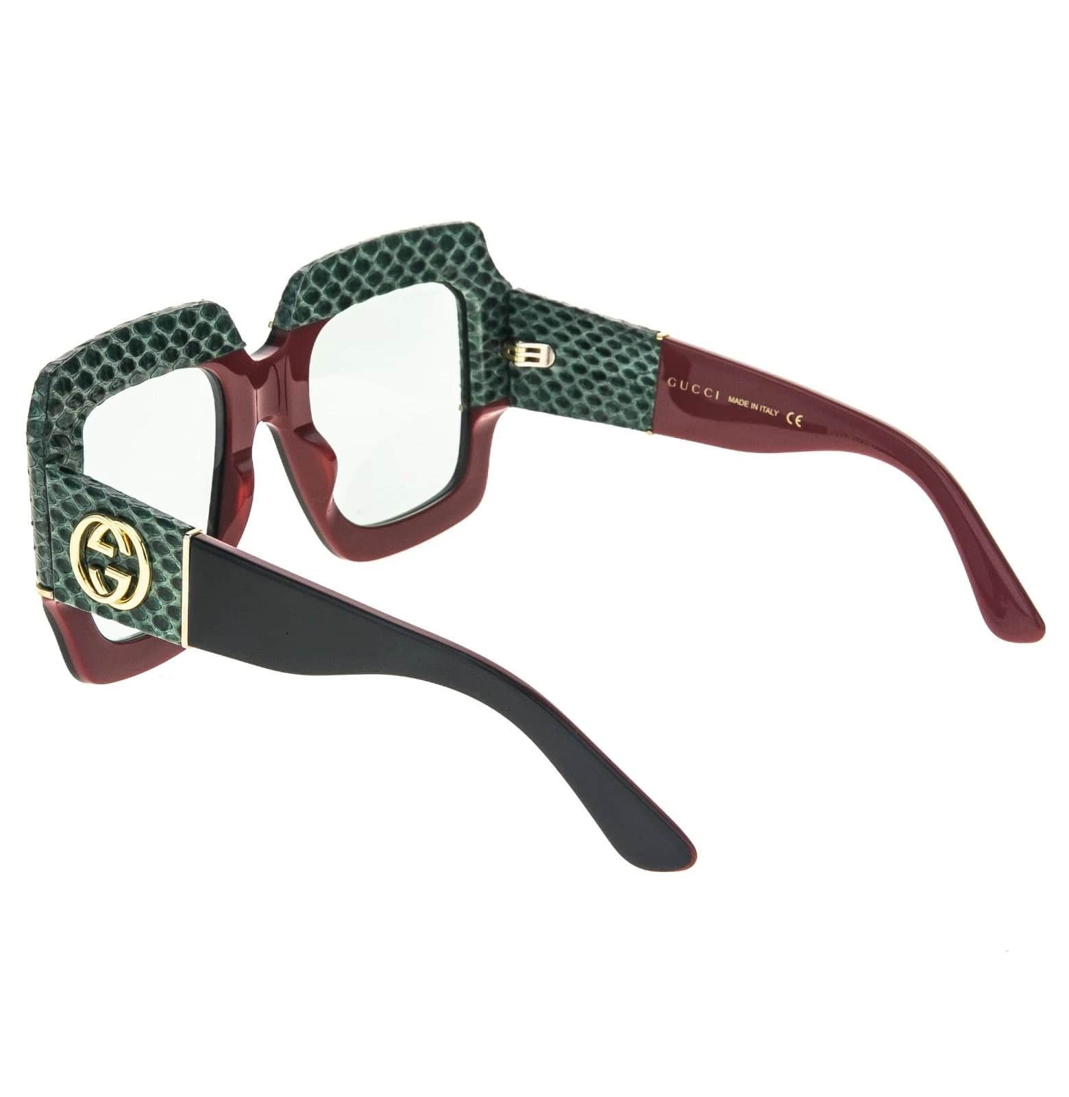 Gucci GUCCI 0484 Black Red Green Ayers Snake Leather 003 GG0484S Size ONE SIZE - 3 Thumbnail