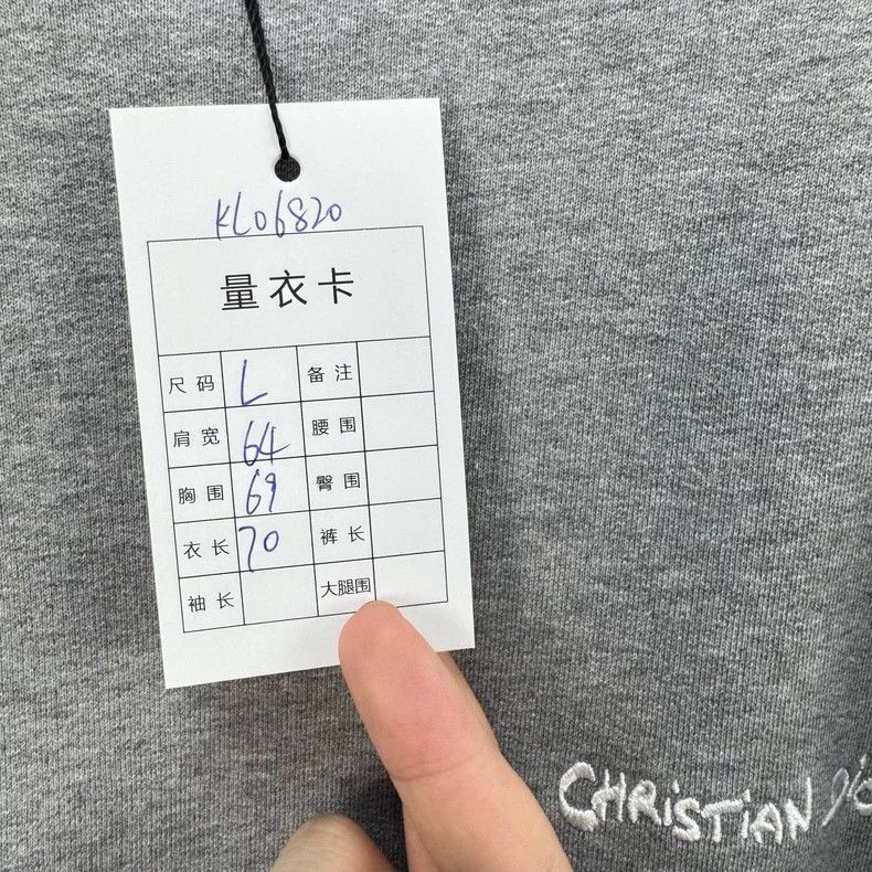 Dior Dior New cursive letter embroidered sweatshirt Size US L / EU 52-54 / 3 - 7 Thumbnail