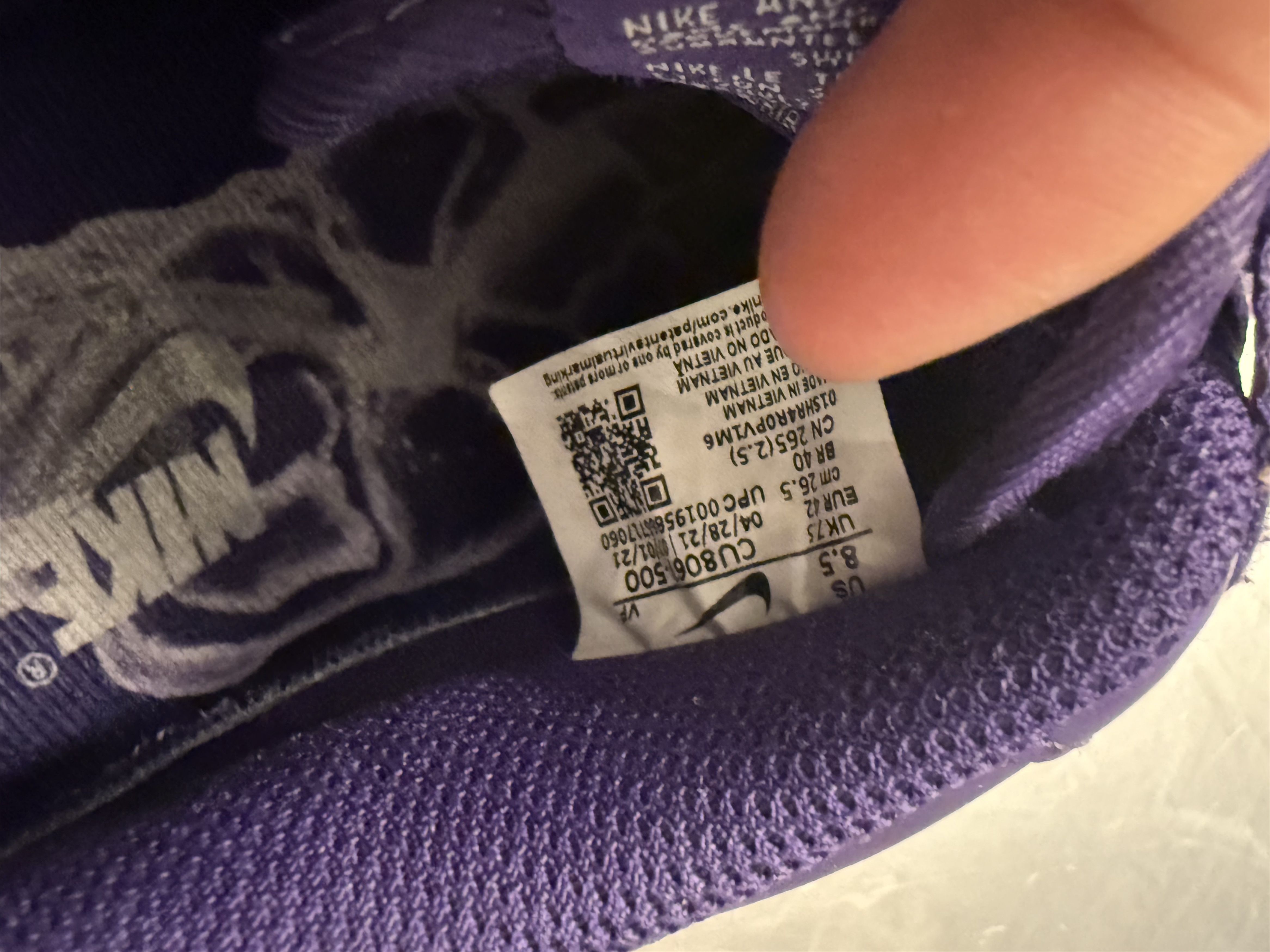 Nike NIKE AIR FORCE 1 07 SKELETON QS Size US 8.5 / EU 41-42 - 7 Thumbnail