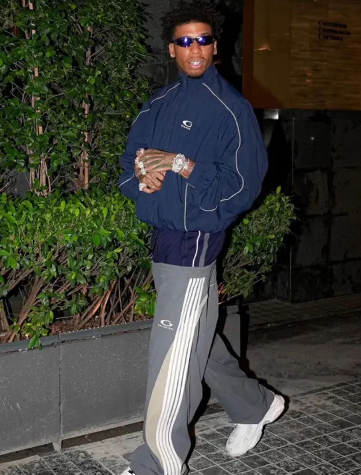 Balenciaga Balenciaga 2-Waist Gray-Blue Colorblock XS Pants New Size US 26 / EU 42 - 8 Thumbnail