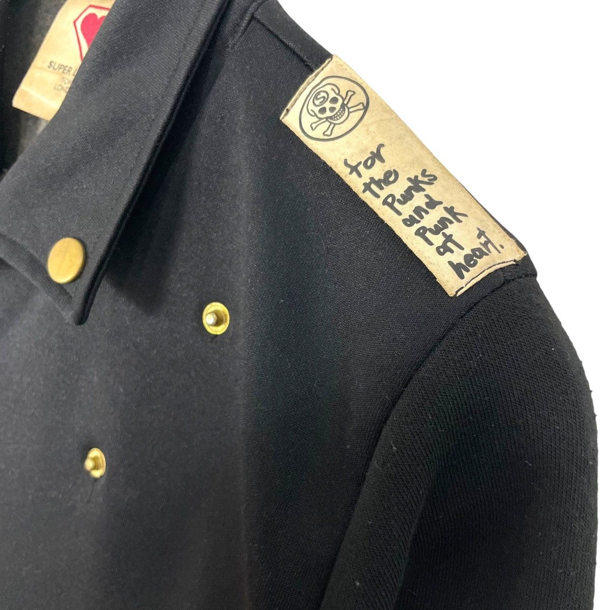 Super Lovers Vintage Super Lovers Rock Punk Jacket Double Collar Big Logo Size US S / EU 44-46 / 1 - 11 Thumbnail