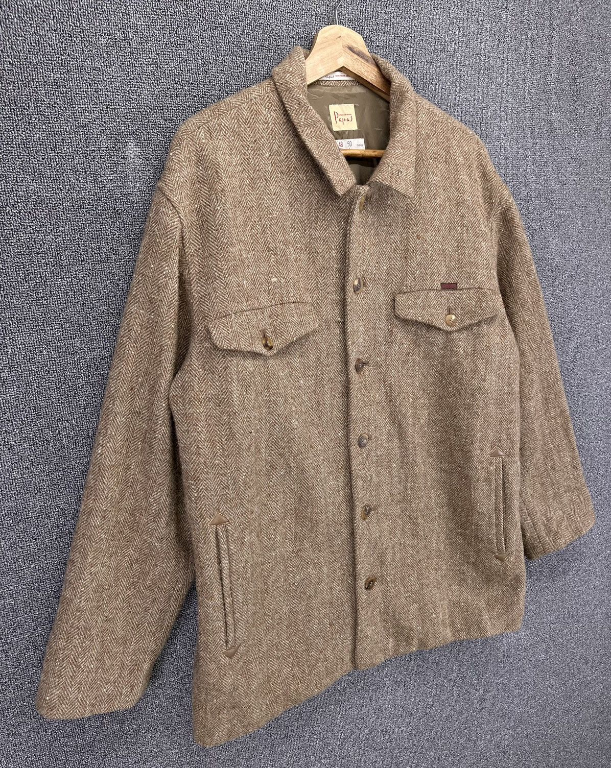 Issey Miyake × Japanese Brand Vintage Issey Miyake Papas Wool Button Up Jacket Size US M / EU 48-50 / 2 - 2 Thumbnail