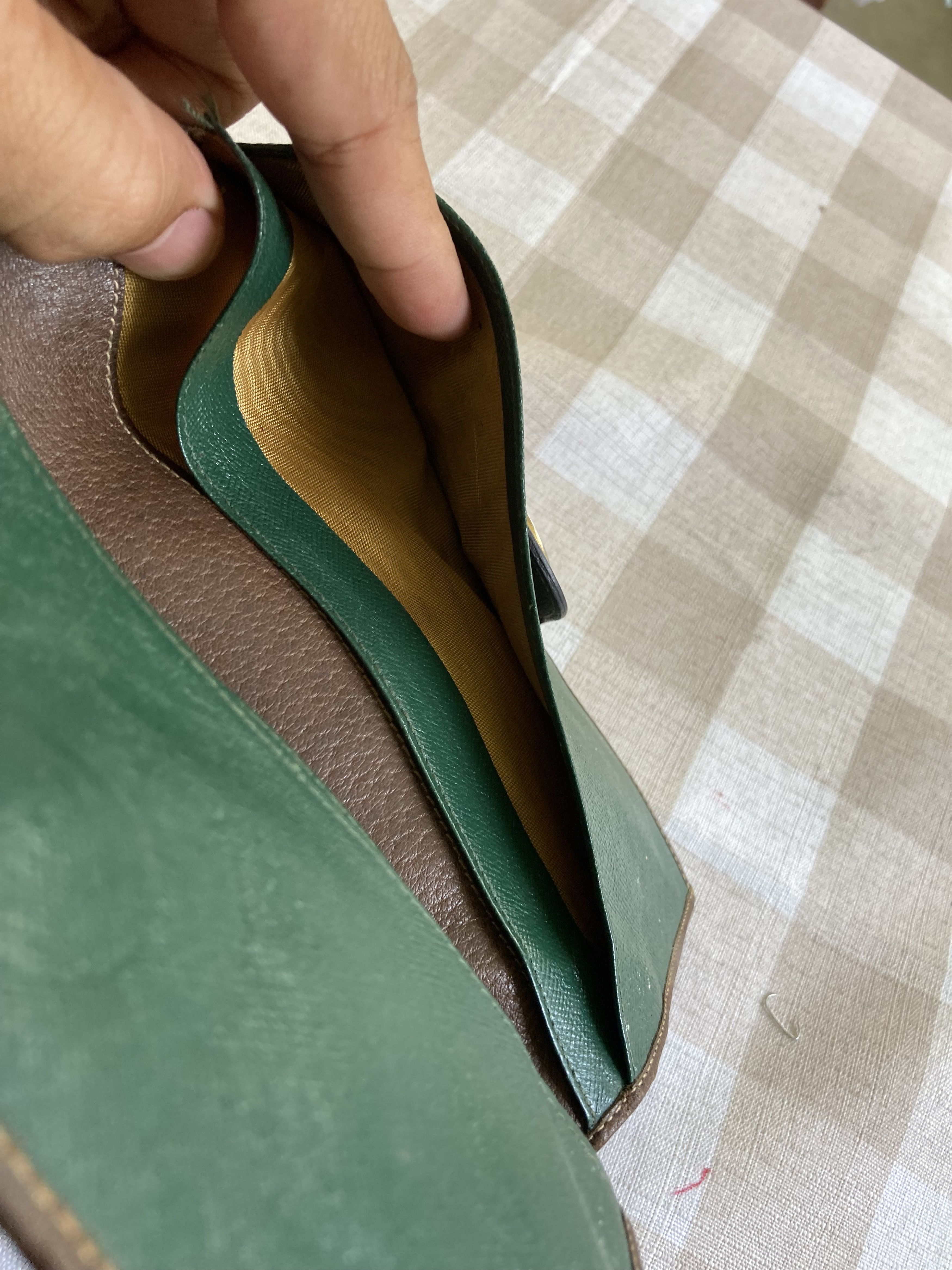 Gucci Archival Gucci GG Supreme Wallet - Green Leather Interior Size ONE SIZE - 5 Thumbnail