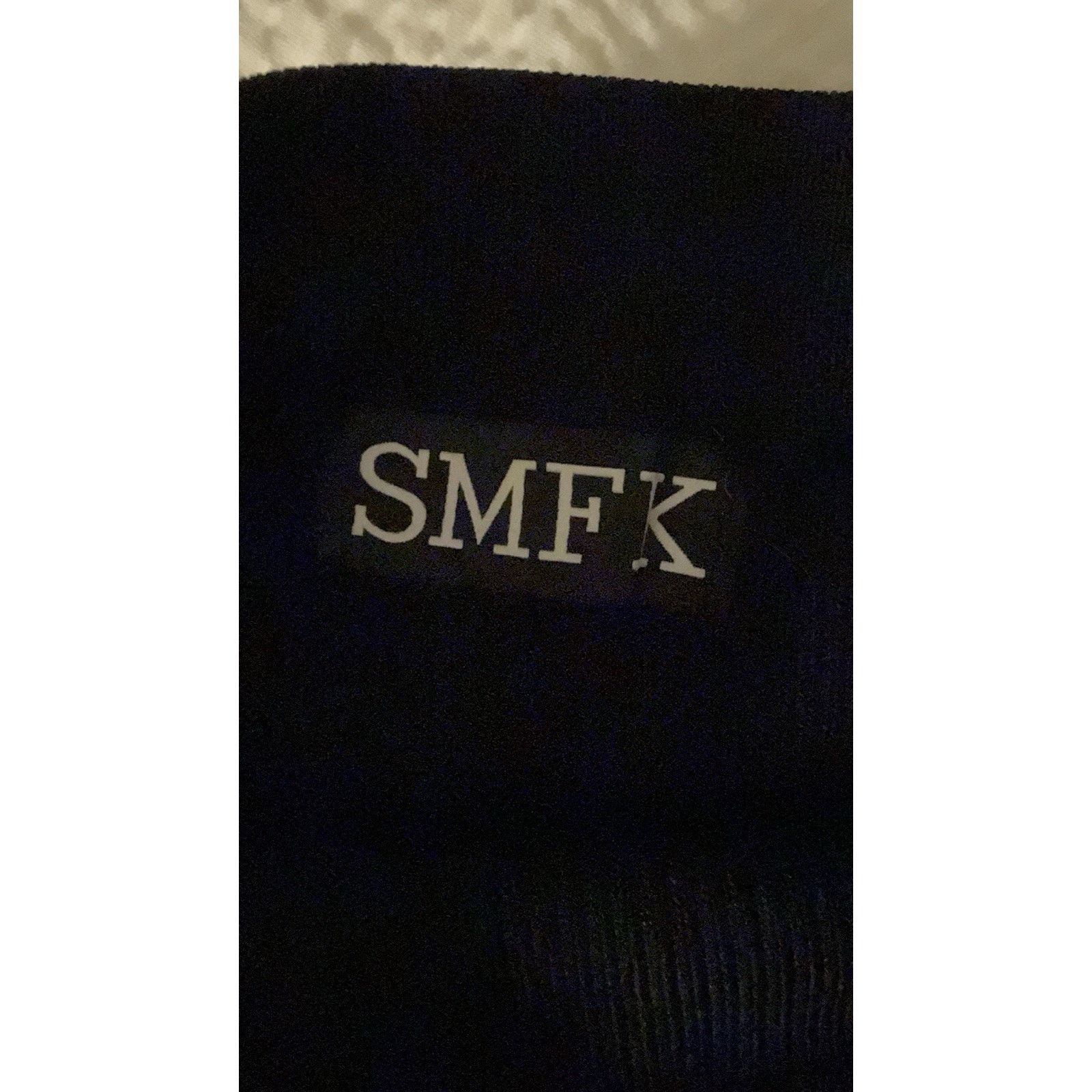 SMFK Smfk Black White Logo Knit Mini Skirt M Size 27" / US 4 / IT 40 - 2 Thumbnail
