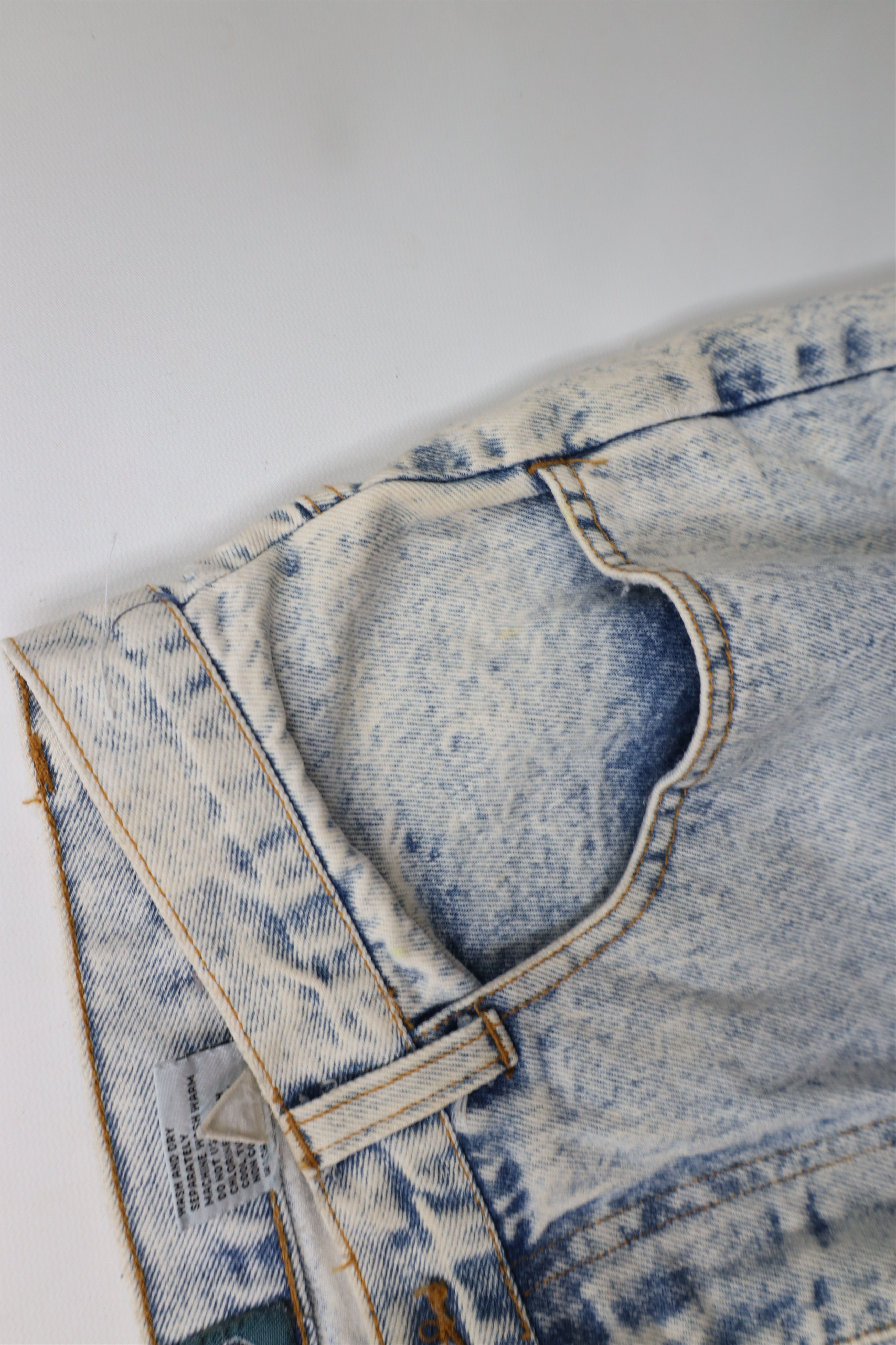 Vintage Vintage 90s Streetwear Acid Wash Embroidered Flower Jeans Size 38" / US 16 / IT 52 - 11 Thumbnail
