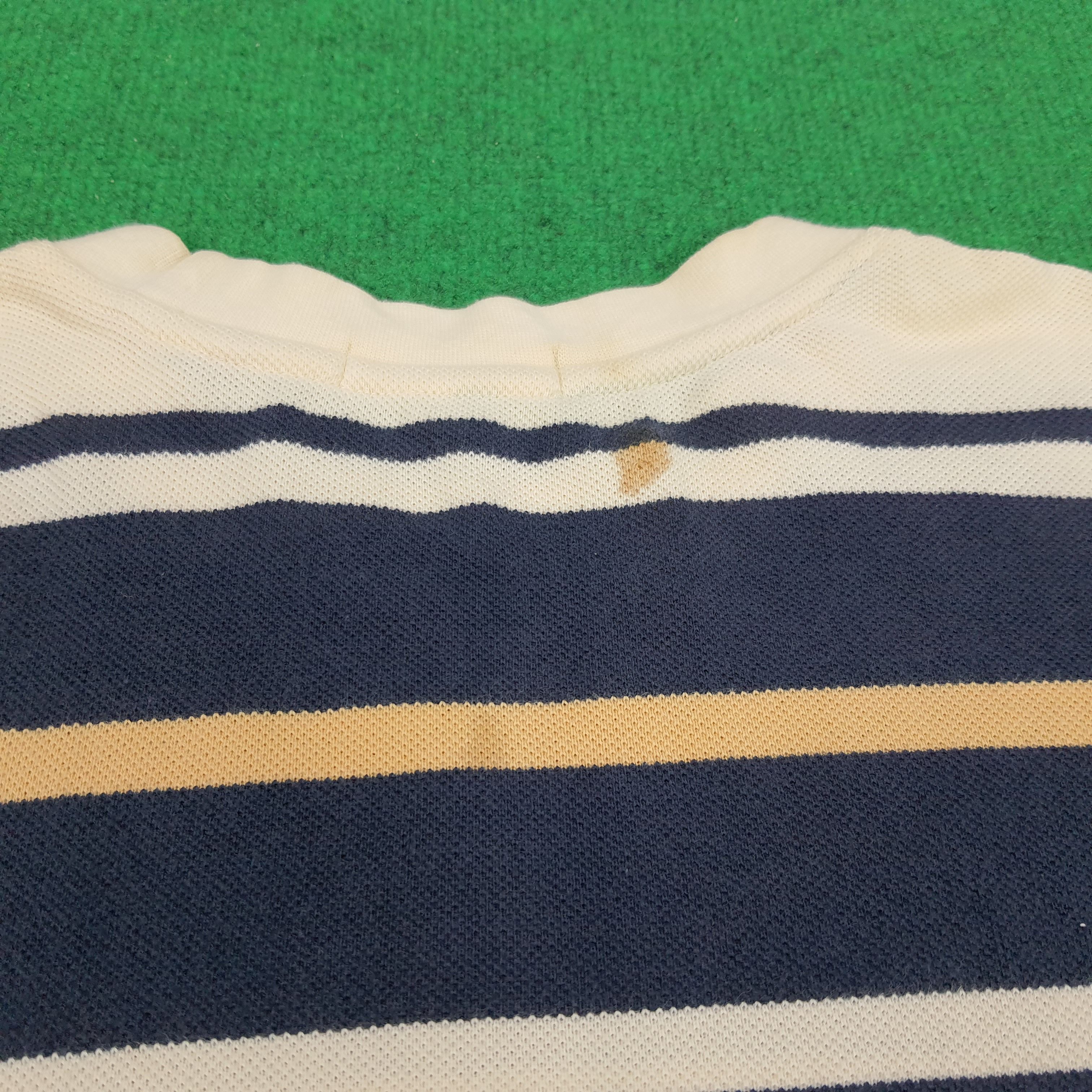 Vintage × Yves Saint Laurent Vintage YSL Yves Saint Laurent Striped Designer Tshirt Size US L / EU 52-54 / 3 - 4 Thumbnail