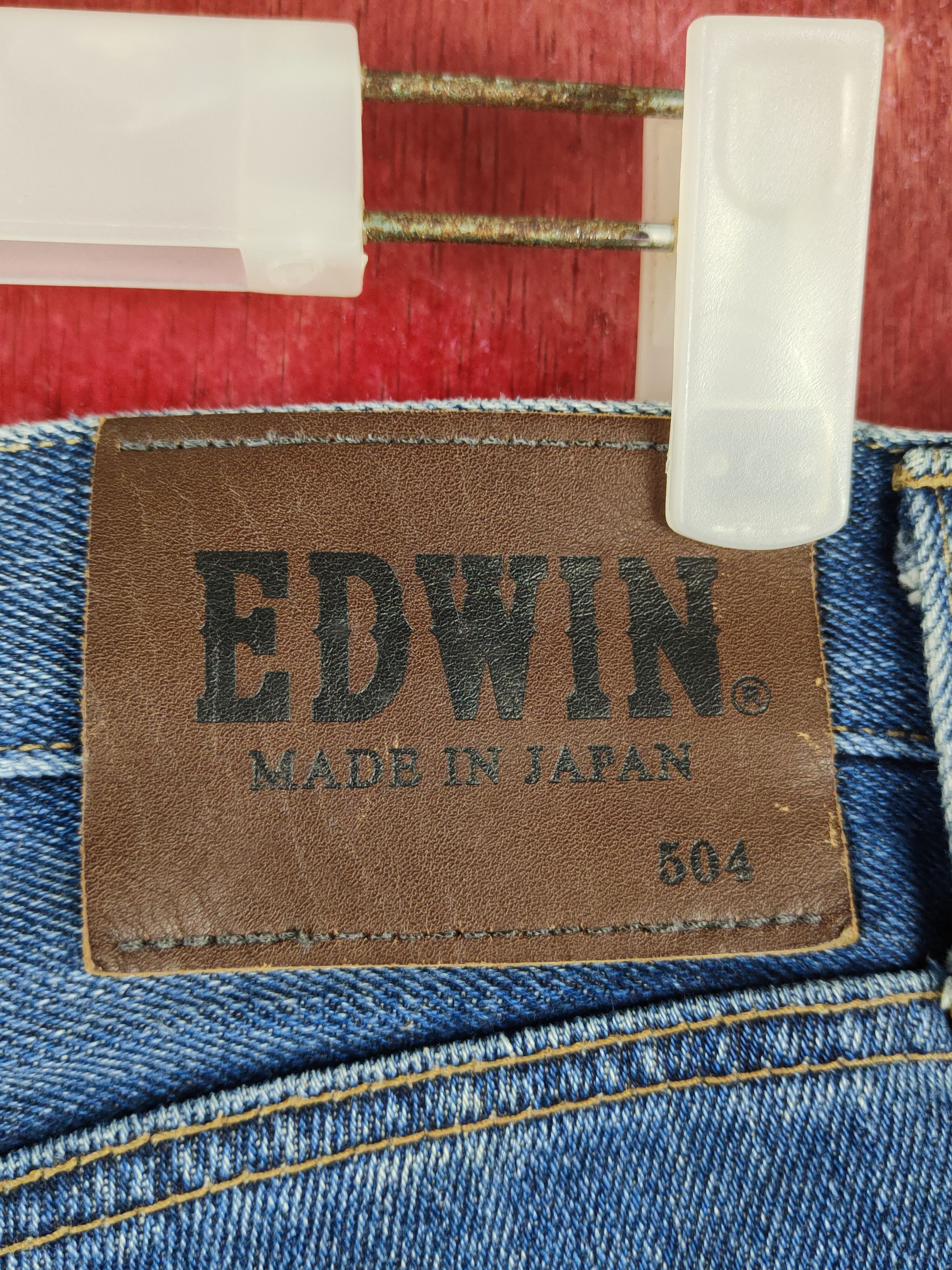 Edwin Edwin Dark Blue Distressed Ripped Soft Jeans #S2206 Size US 33 - 11 Thumbnail