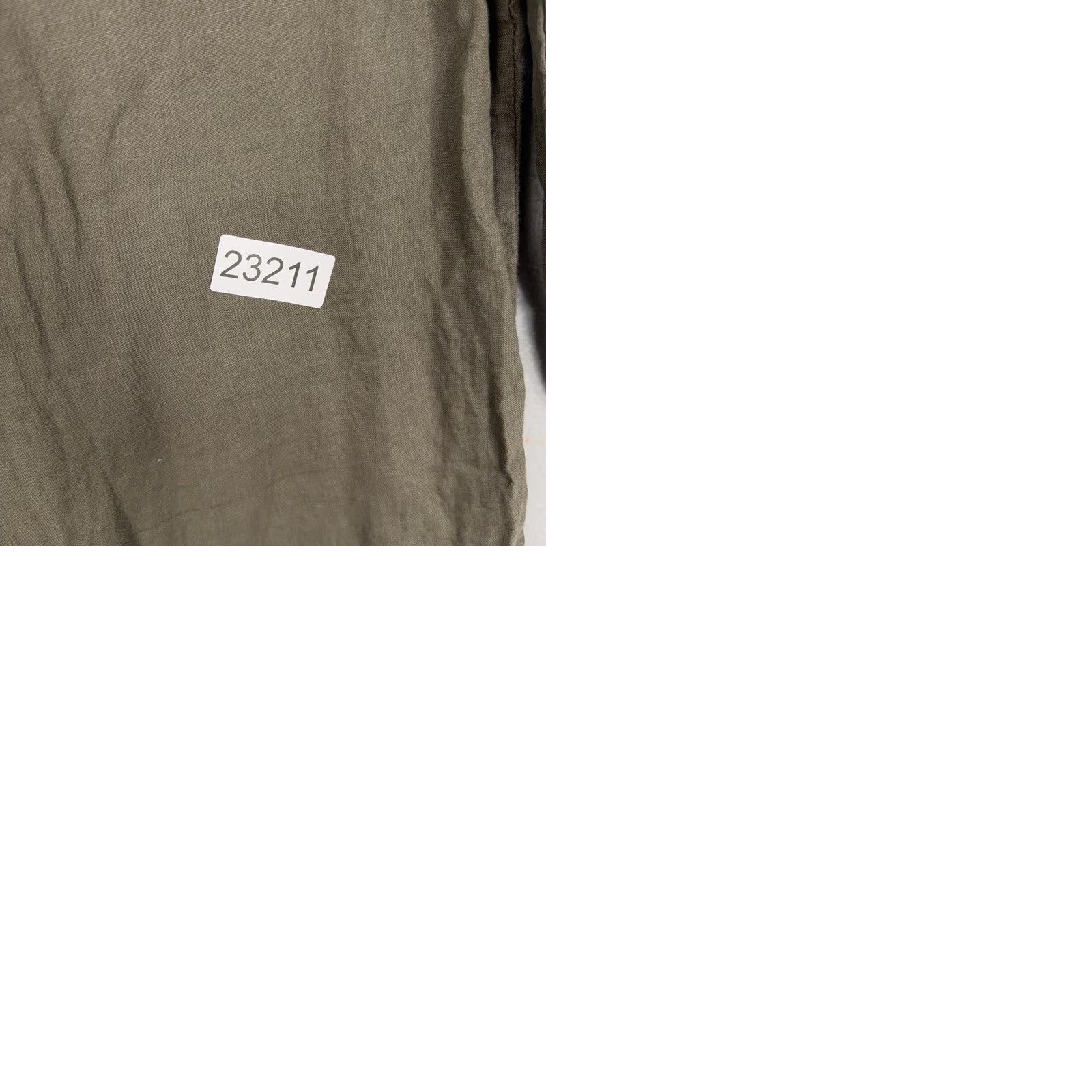 James Perse VINTAGE James Perse Shirt Dress Womens S Green Linen Button Front Tunic 3/4 Sleeve Rounded Neck Pockets Lightweight Casual Size S / US 4 / IT 40 - 9 Thumbnail
