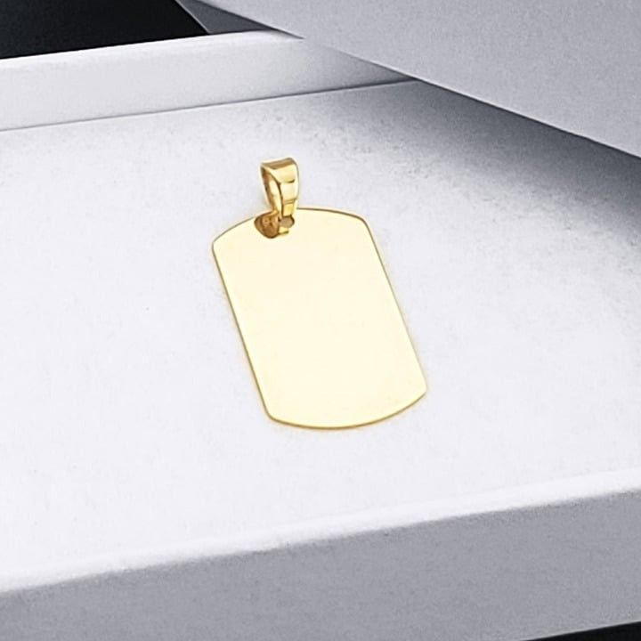 Other Blank Dog Tag Pendant Engravable Men's Women's Jewelry Size ONE SIZE - 1 Thumbnail