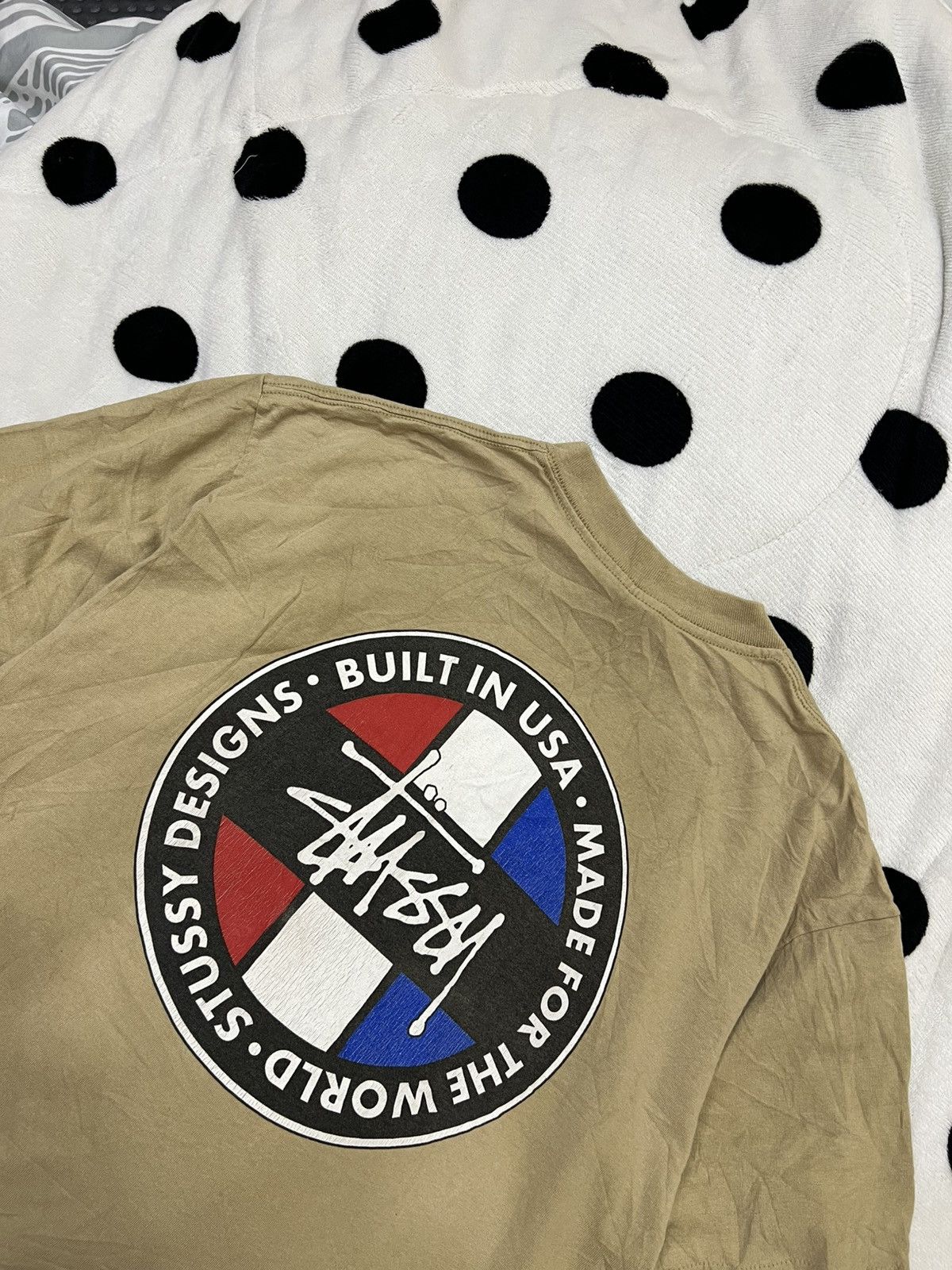 Stussy Vintage 90s Stussy “Built in USA Made For The World” Tshirt Size US XL / EU 56 / 4 - 8 Thumbnail