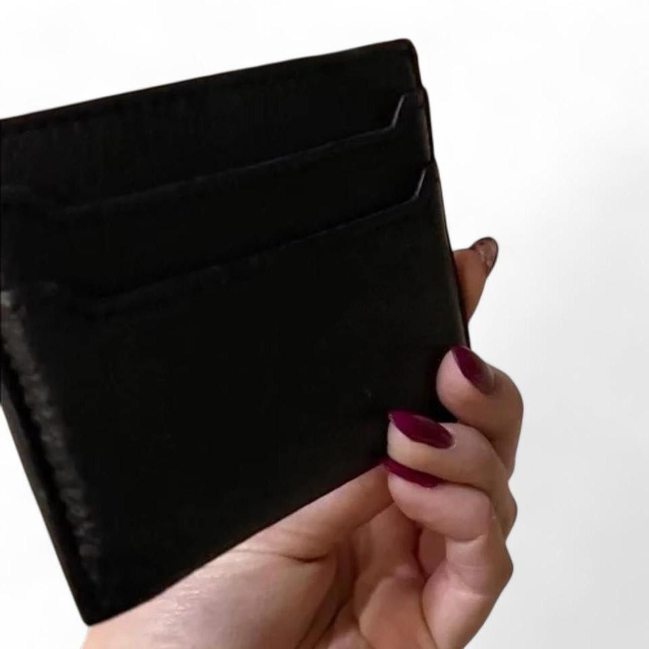 J.Crew J.Crew Black Pebbled Leather Card Holder Size ONE SIZE - 4 Thumbnail