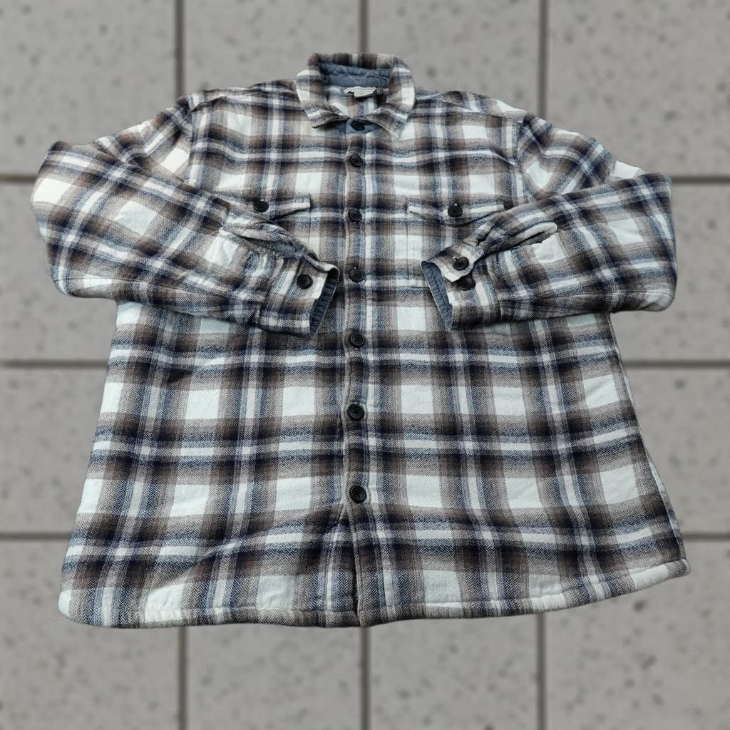 Carbon2Cobalt carbon2cobalt Jacket Mens L Brown Plaid Flannel Sherpa Lined Shirt Coat Outdoor Size US L / EU 52-54 / 3 - 1 Thumbnail