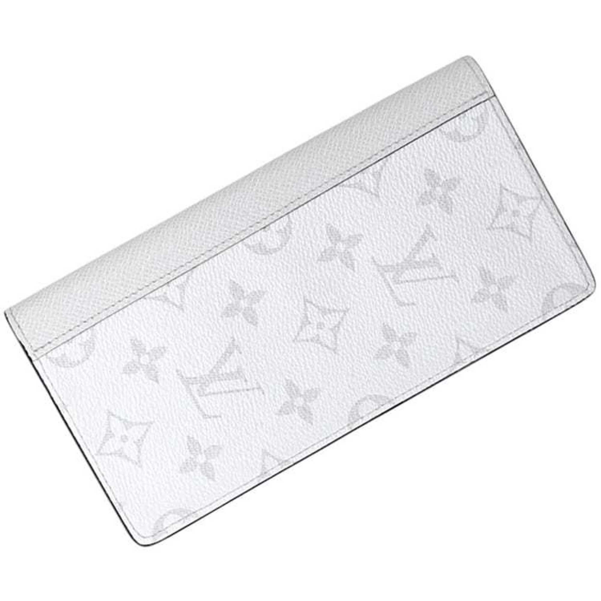 Louis Vuitton Louis Vuitton Bifold Long Wallet, Portefeuille Brazza f-25002, White, Taiga Rama M30298, Monogram Canvas, Leather, IC Tag, LOUIS VUITTON, Long, Men's/Women's Size ONE SIZE - 1 Thumbnail