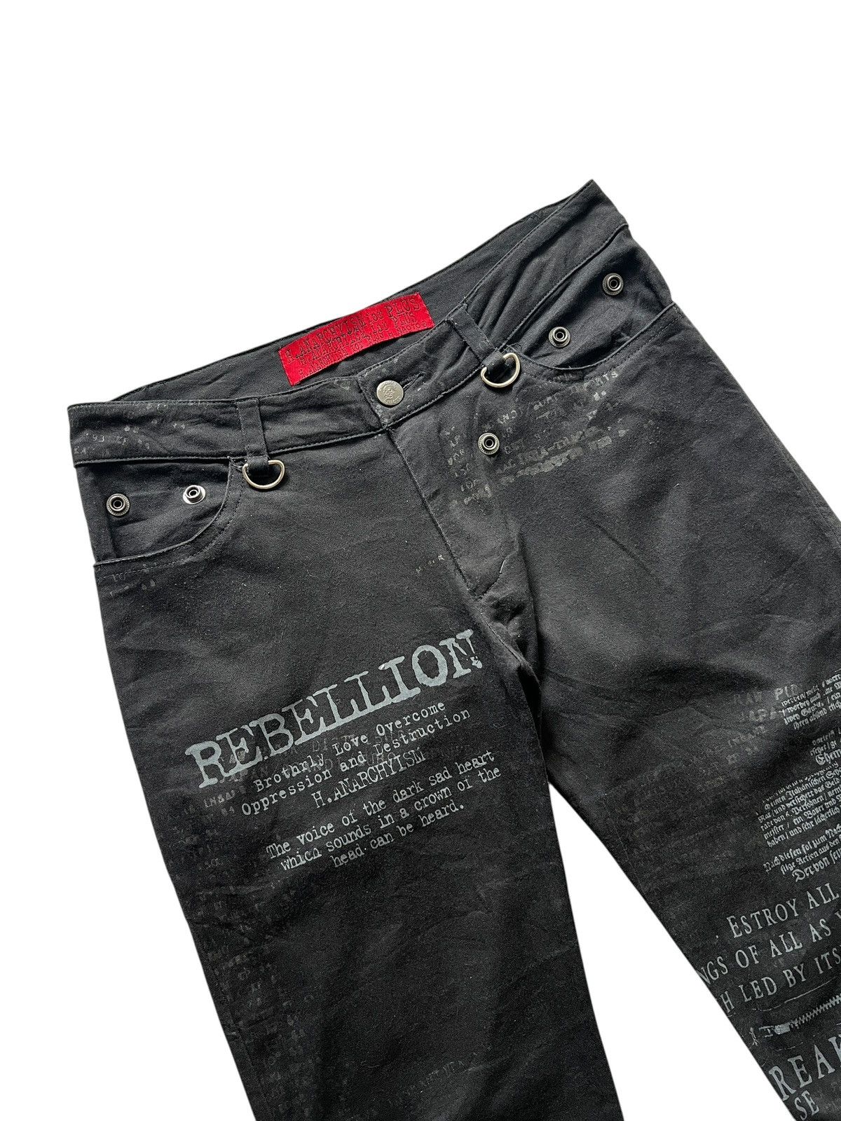 Seditionaries H. Naoto Poem Flare Bondage Pants Size US 30 / EU 46 - 3 Thumbnail