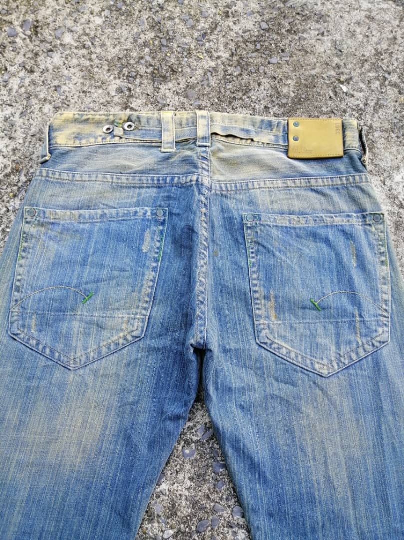 G-Star Gstar Raw Nice Design Denim Jeans Size US 33 - 4 Thumbnail