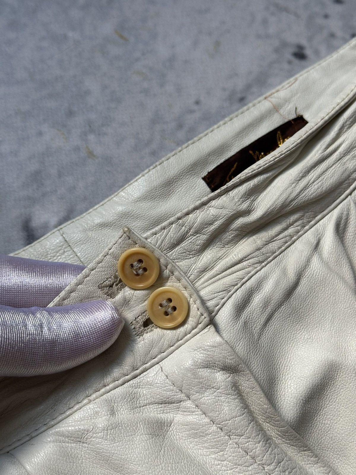 Thierry Mugler 🫨🫨Awesome luxury rare Thierry Mugler leather pants 80-90s Size 32" / US 10 / IT 46 - 8 Thumbnail
