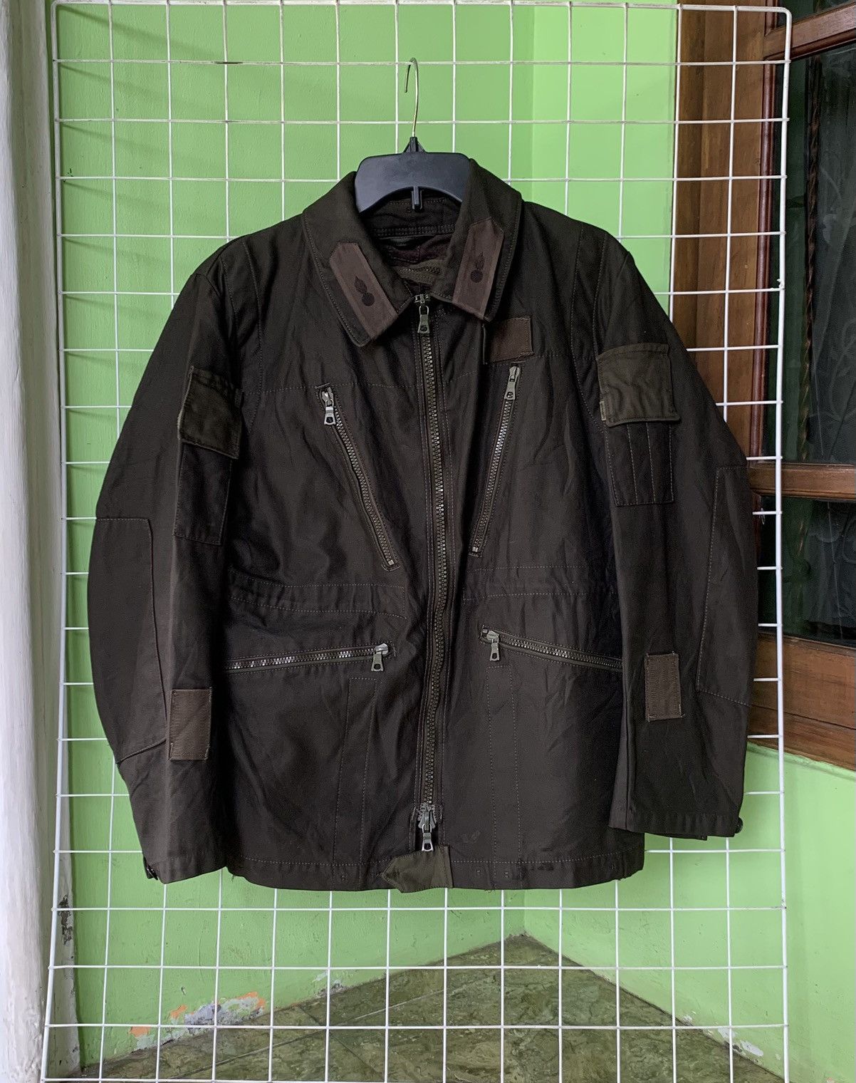 Vintage Vintage Swedish Army C46 Multi Pocket Jacket Size US L / EU 52-54 / 3 - 1 Thumbnail