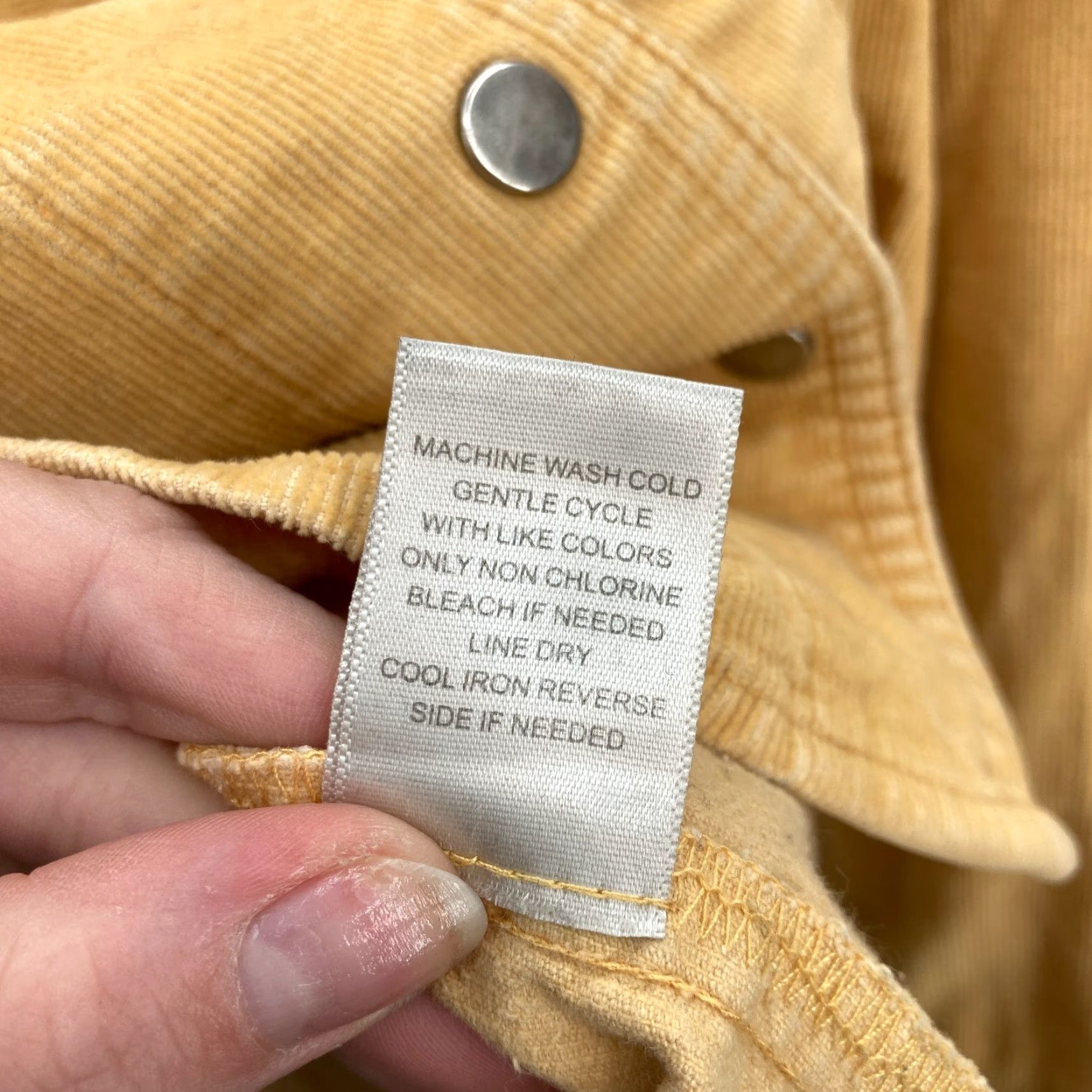 Vintage CJ Banks Corduroy Shirt Jacket Shacket Women's 3X Yellow Pearl Snap Western Camp Shirt/Jacket Size XXL / US 16-18 / IT 52-54 - 6 Thumbnail
