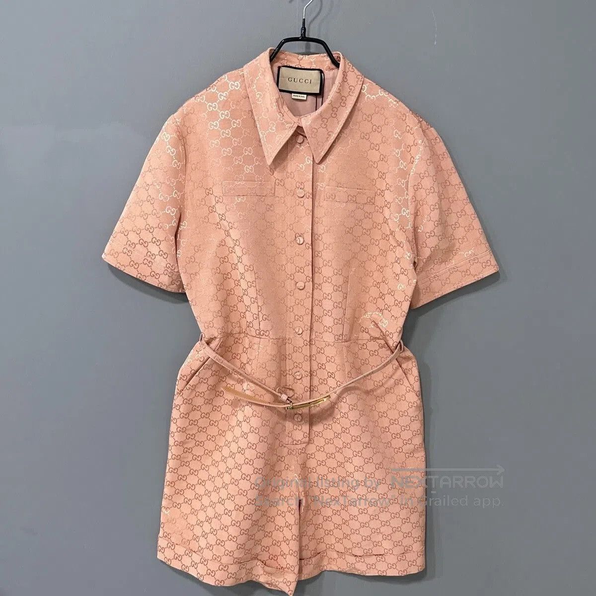 Gucci Gucci Pink GG Monogram Jumpsuit. Size 41" - 1 Thumbnail