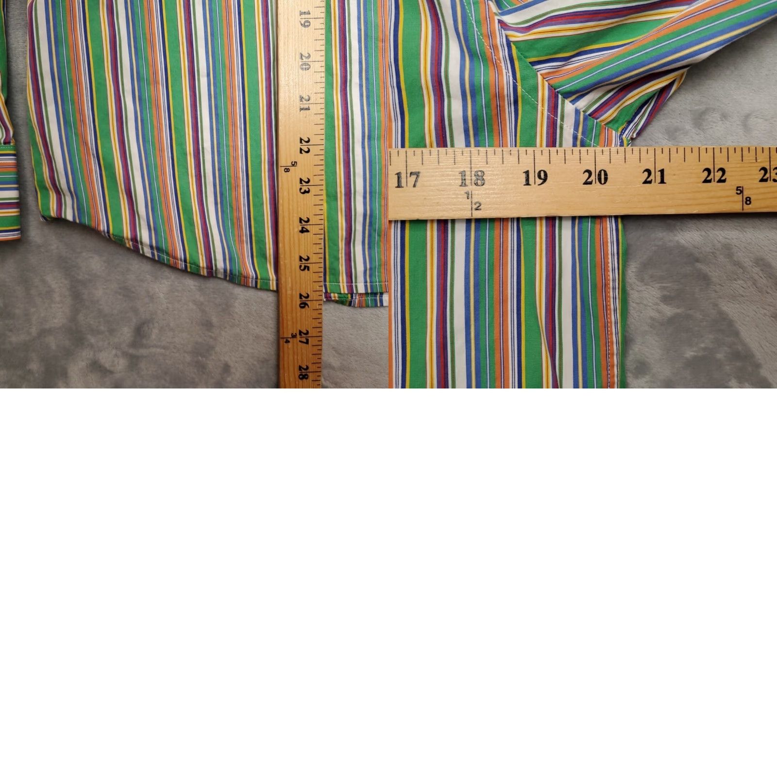Ralph Lauren Lauren Ralph Lauren Shirt Womens M Multicolor Striped 100% Cotton Comfort Top Shirt Womens M Multicolor Striped 100% Cotton Comfort Top Size M / US 6-8 / IT 42-44 - 8 Thumbnail