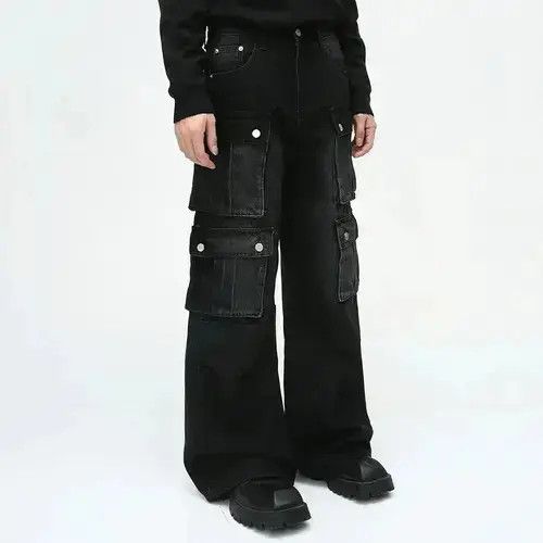 Other Vintage Multi Pocket Cargo Denim Size US 33 - 2 Thumbnail