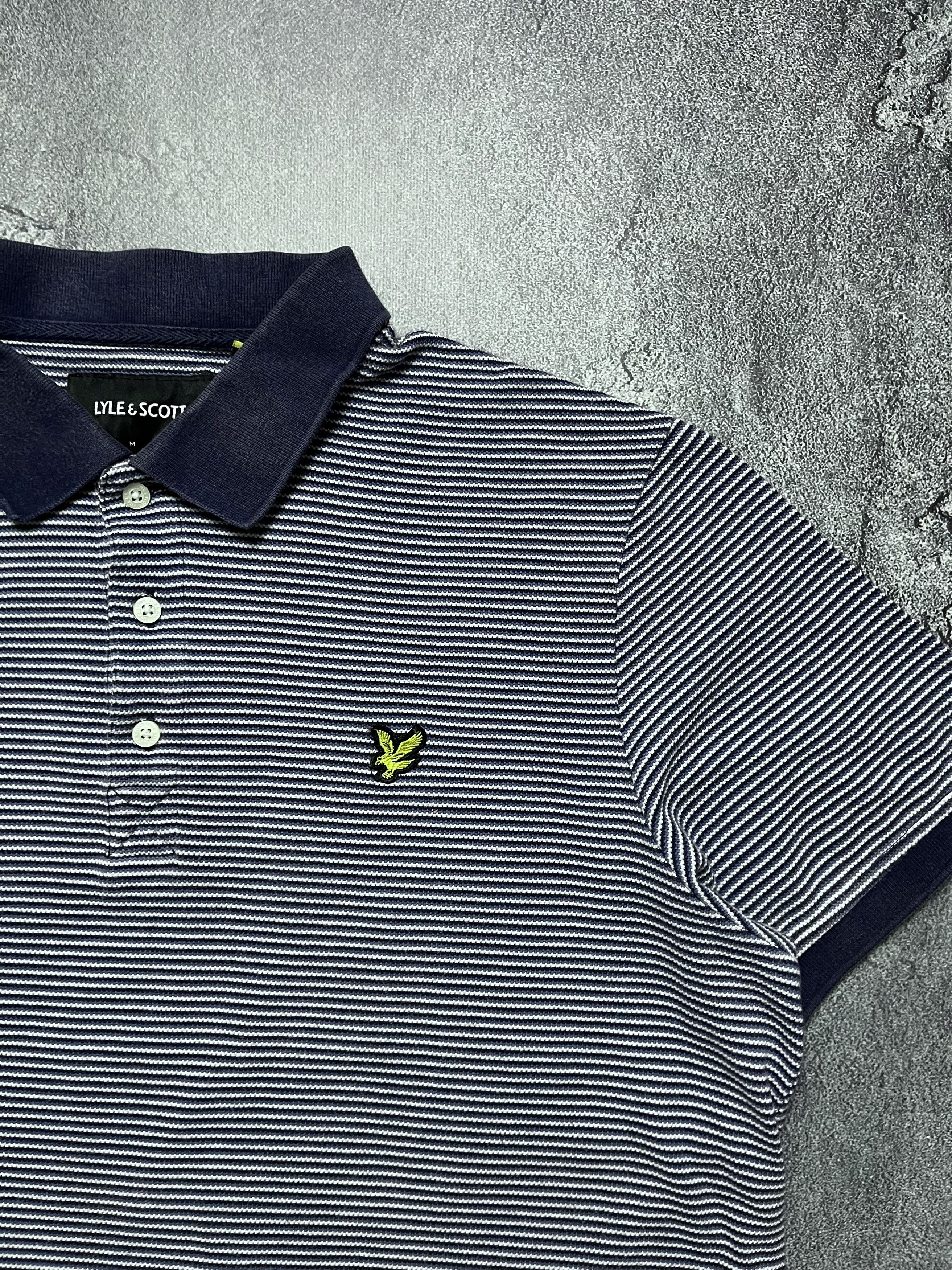 Lyle & Scott Vintage Polos Lyle & Scott Big Logo Striped Mens XL Size US XL / EU 56 / 4 - 3 Thumbnail