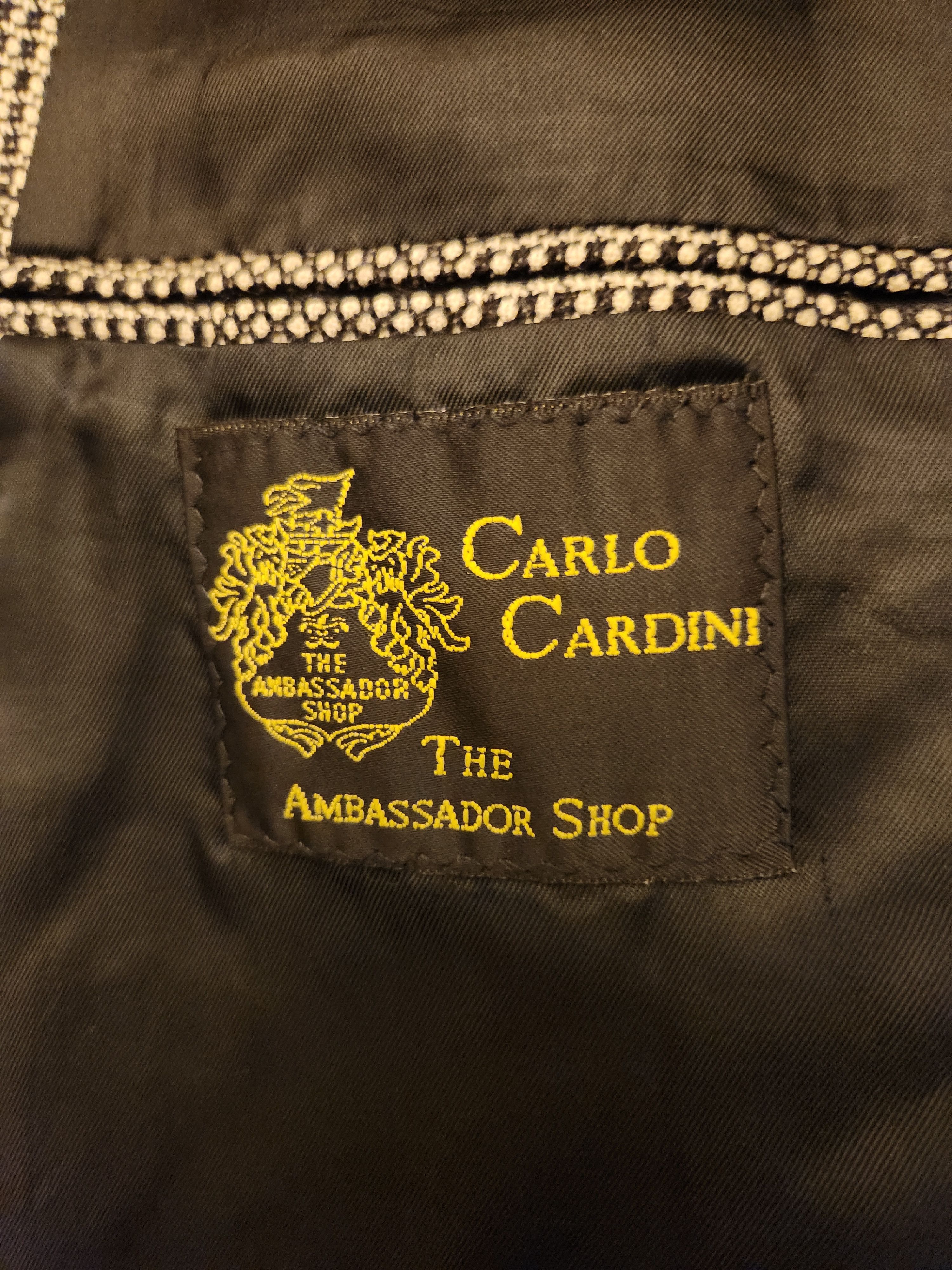 Other Vintage 90's Carlo Cardini Italian Made Glen Plaid Blazer Size 48L - 4 Thumbnail