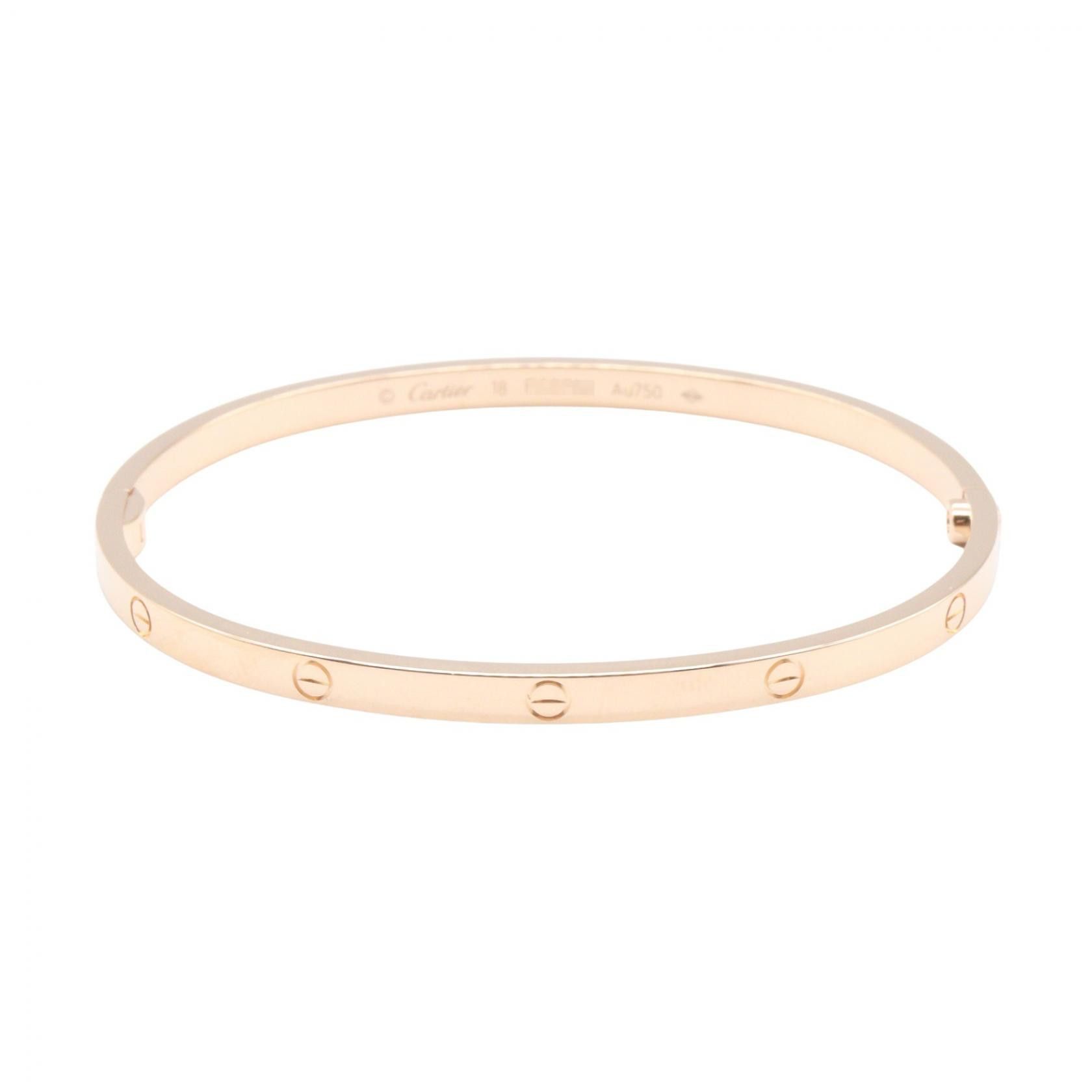 Cartier Cartier Cartier Love Bracelet Au750 Bracelet Size 18 Precious Metal Bracelet DUTY FREE for USA Size ONE SIZE - 1 Thumbnail
