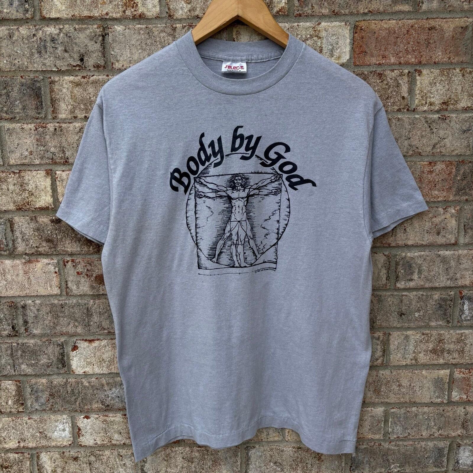 Other Vintage 80s “Body by God” Jesus tee Size US XL / EU 56 / 4 - 2 Thumbnail