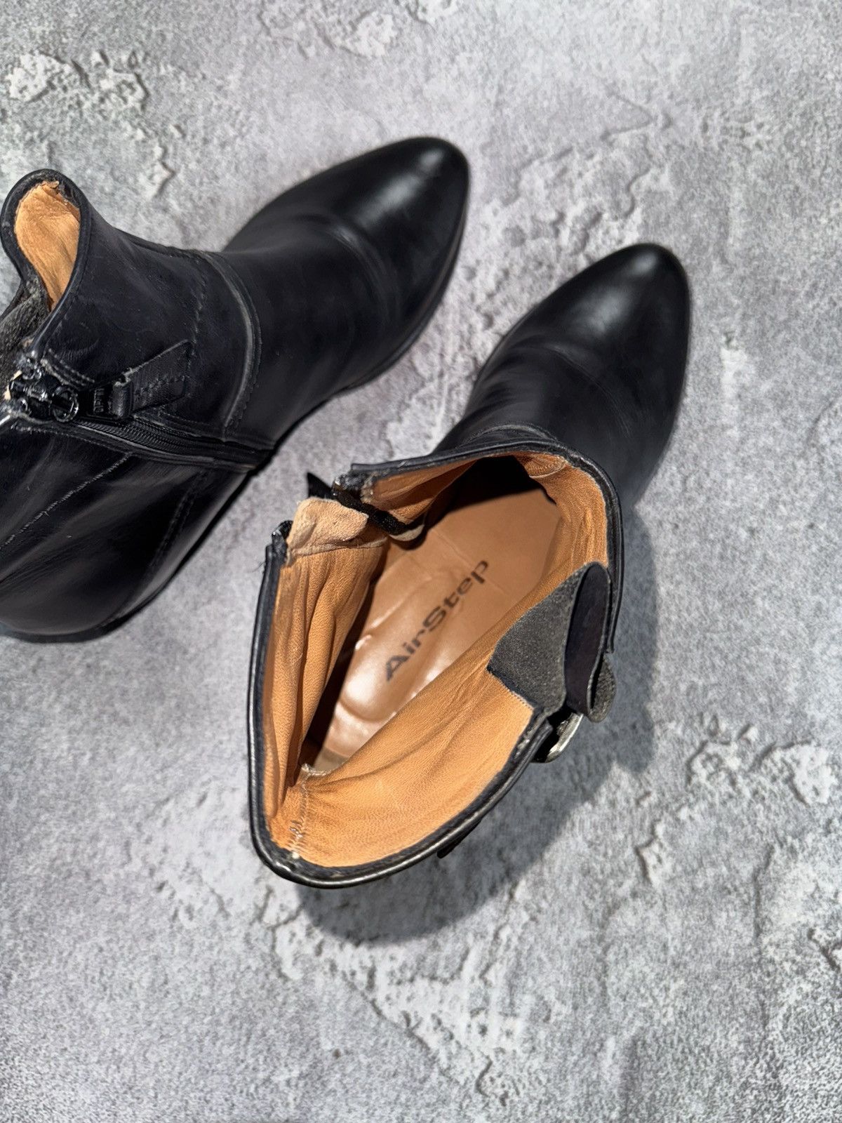 A.S.98 × Leather AS98 Airstep A.S.98 black leather zip shoes boots Cossacks Size US 9 / IT 39 - 15 Thumbnail