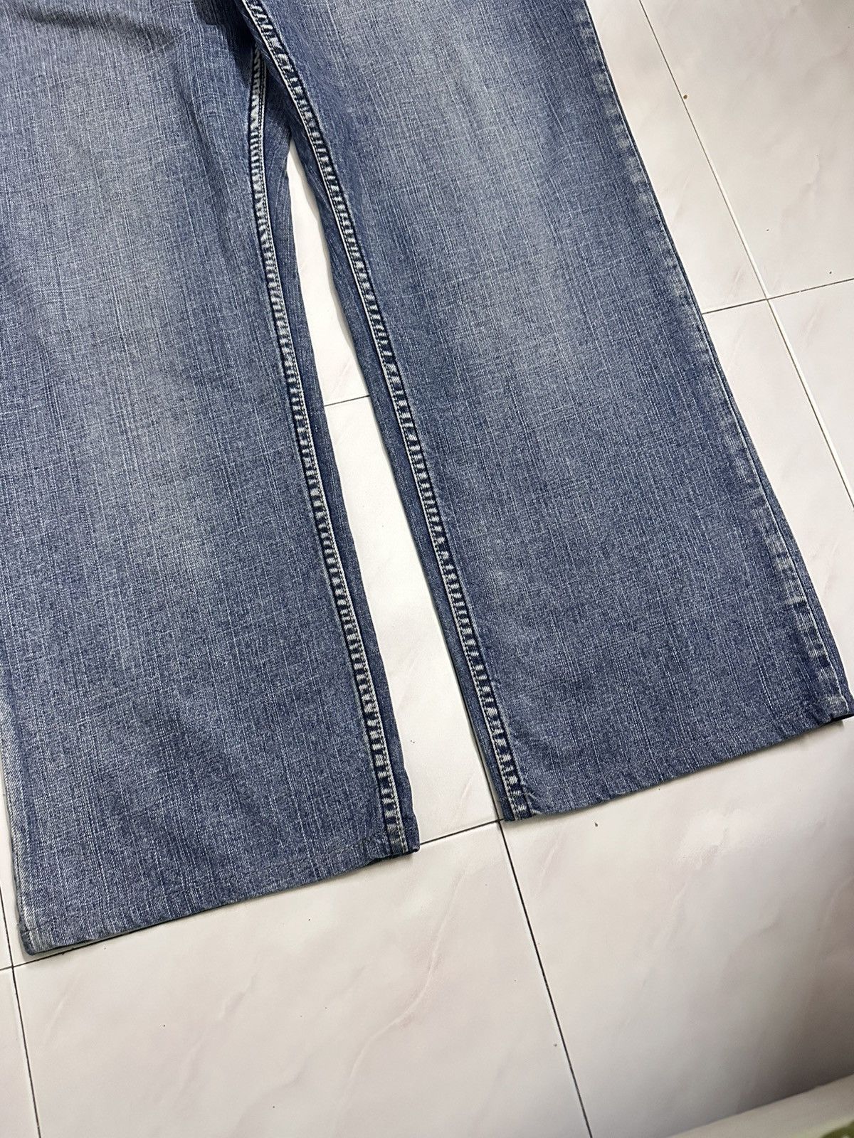 Rick Owens 2000s Quiksilver Embroidered Jeans Y2K Goa Lgb Jnco Style Size US 36 / EU 52 - 5 Thumbnail