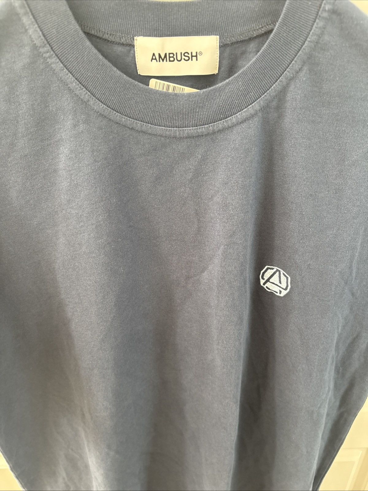 Ambush Design AMBUSH - Navy Embroidered Logo Tee Navy Large Large - New Size US L / EU 52-54 / 3 - 7 Thumbnail