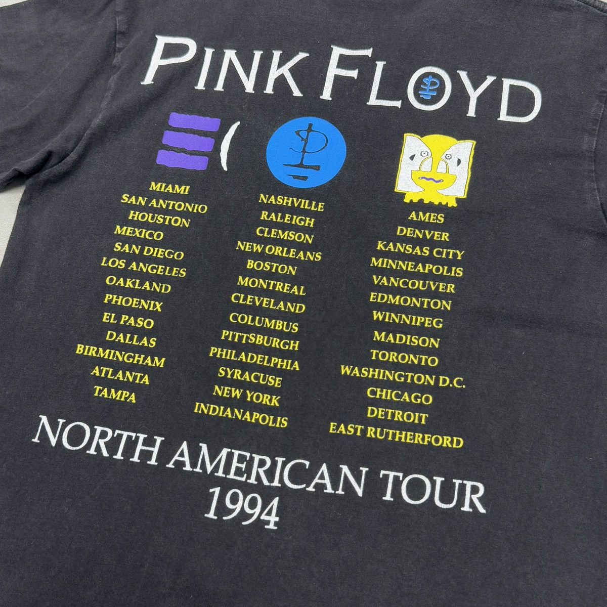 Band Tees × Pink Floyd × Vintage Vintage Pink Floyd "North American Tour 1994" T-Shirt Size M Size US M / EU 48-50 / 2 - 14 Thumbnail