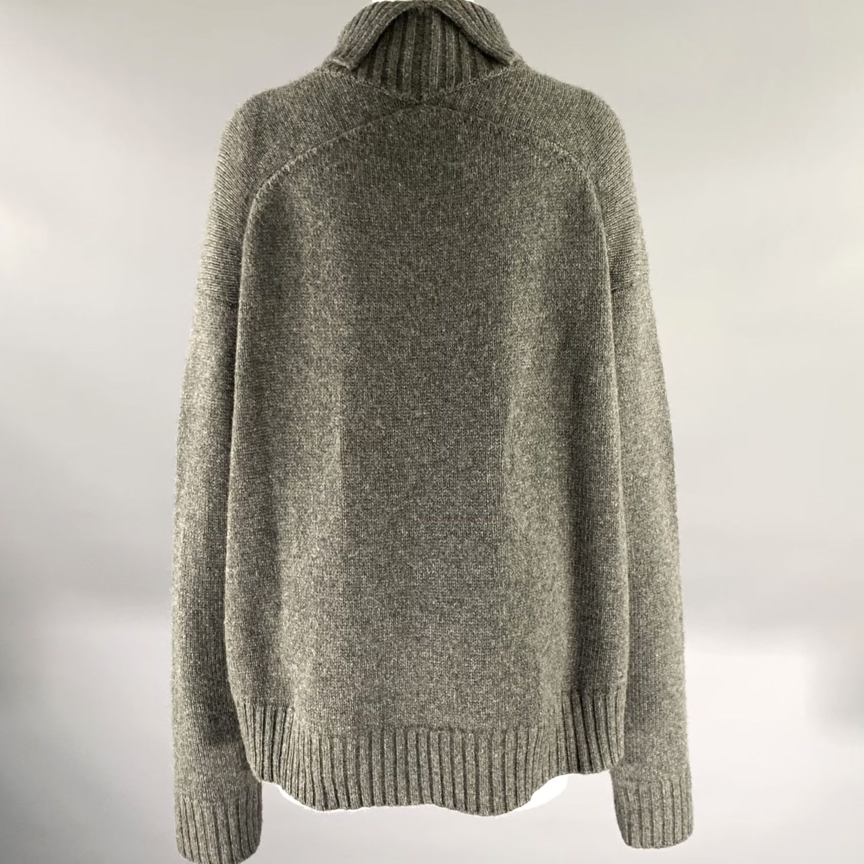 Jil Sander JIL SANDER Grey Cashmere Blend Turtleneck Sweater M Womens Size M / US 6-8 / IT 42-44 - 4 Thumbnail
